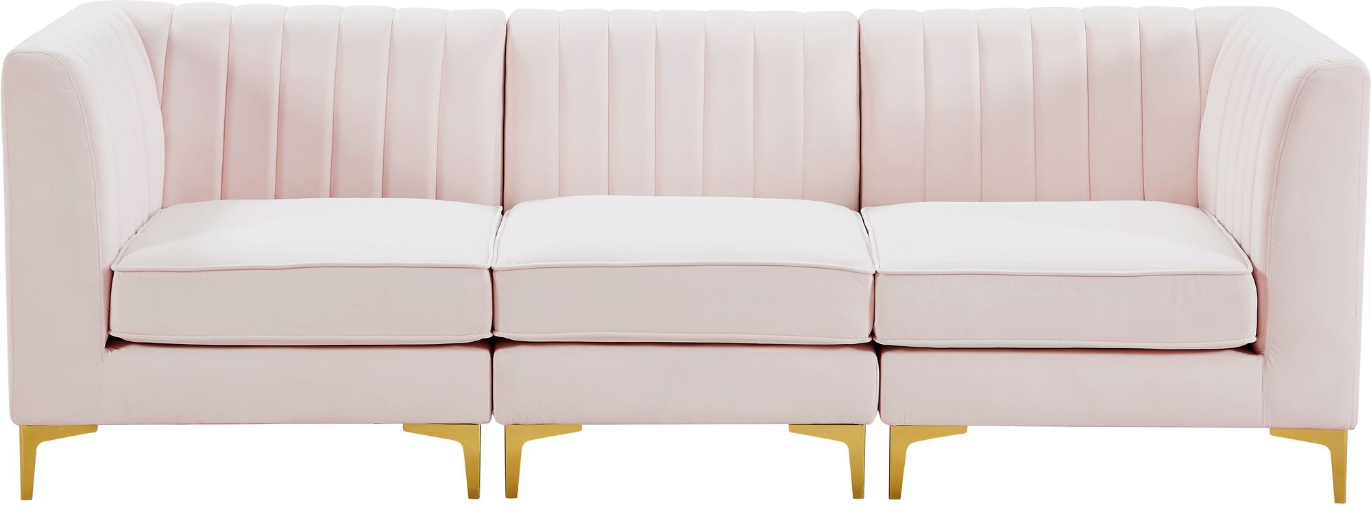 Alina 93" Velvet Modular Sofa