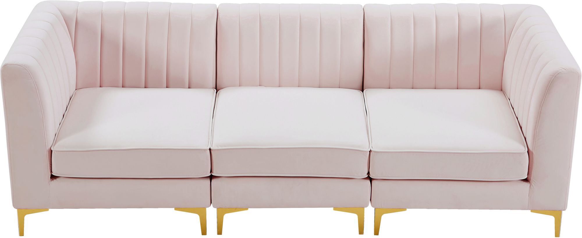 Alina 93" Velvet Modular Sofa