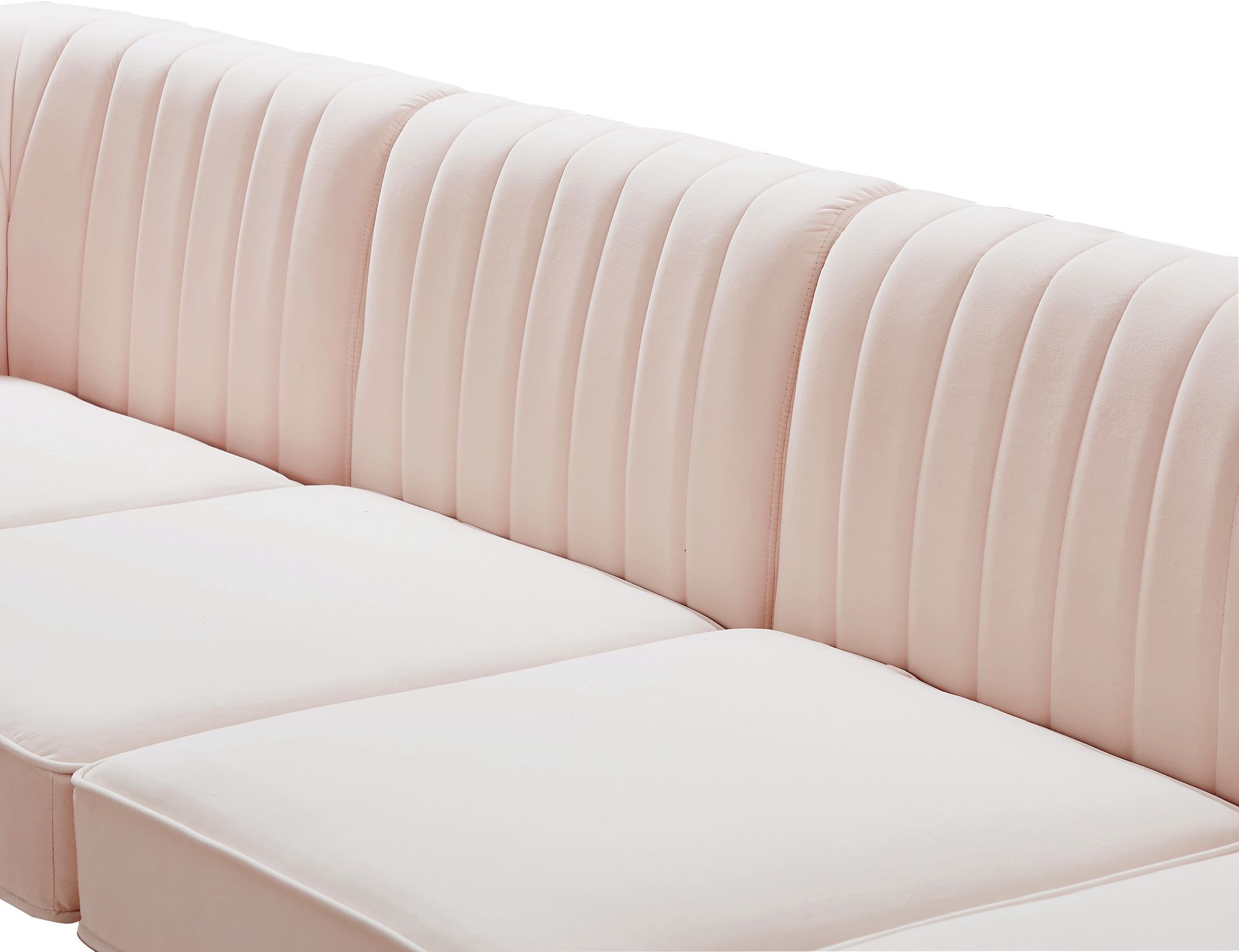 Alina 93" 4-Piece Velvet Modular Sectional