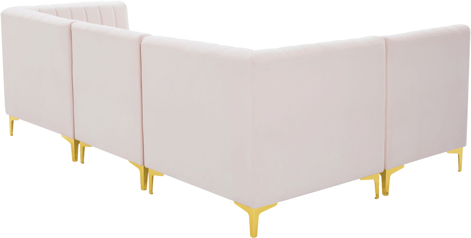 Alina 93" 4-Piece Velvet Modular Sectional