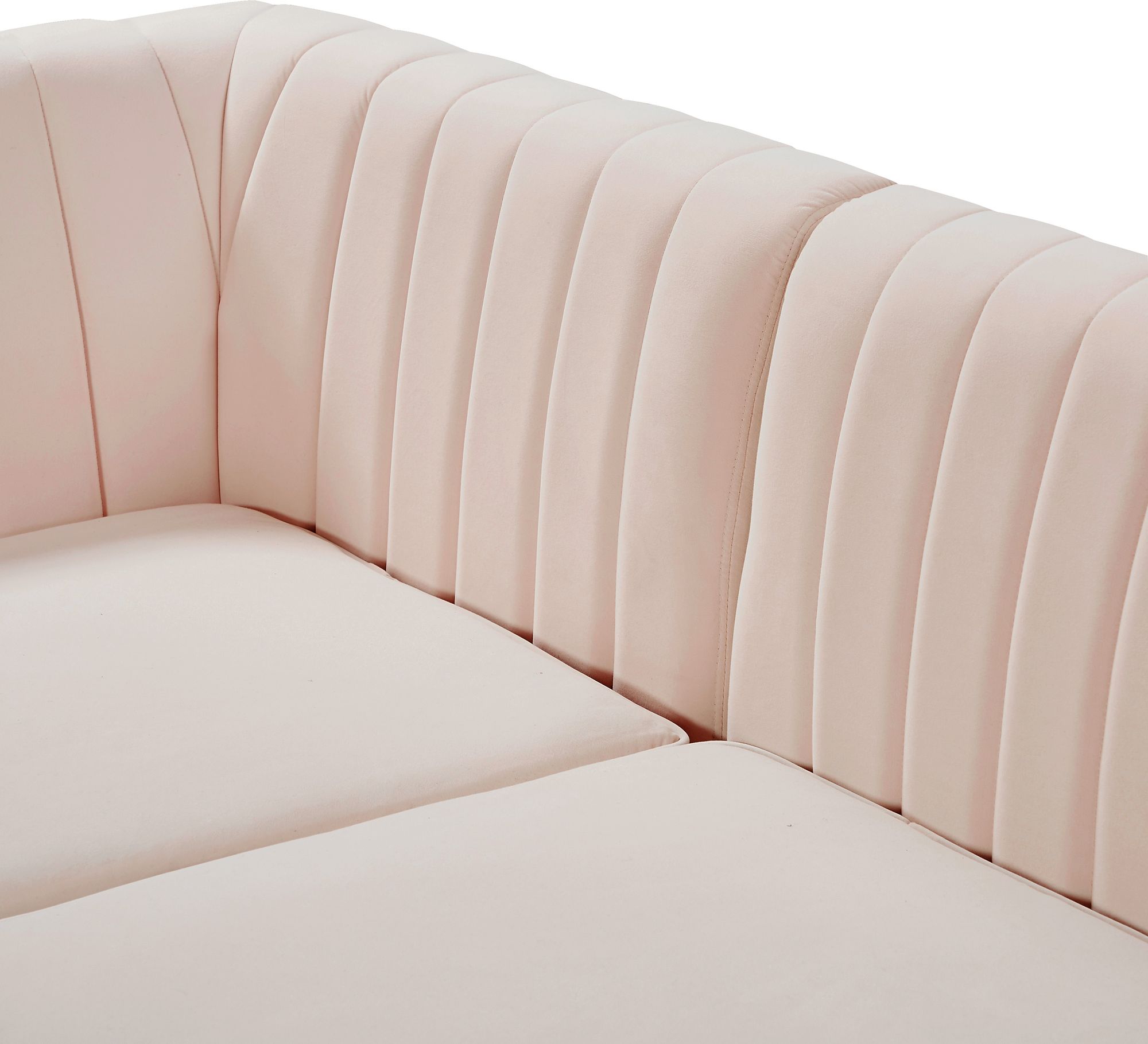 Alina 85.5" 5-Piece Velvet Modular Sectional