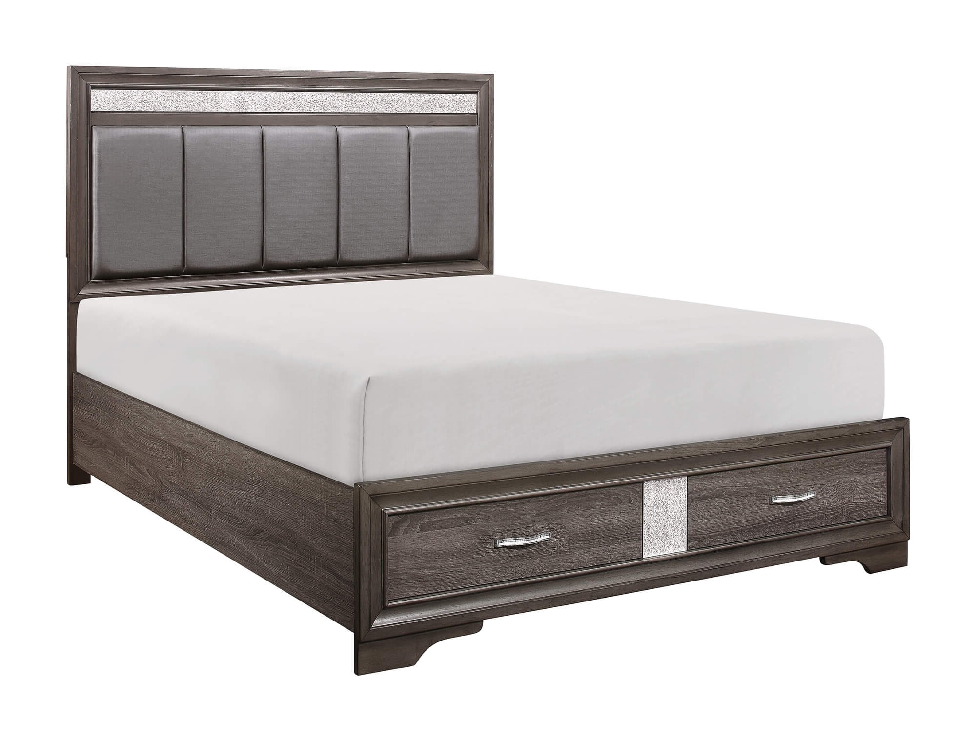 Luster Storage Platform King Size Bed