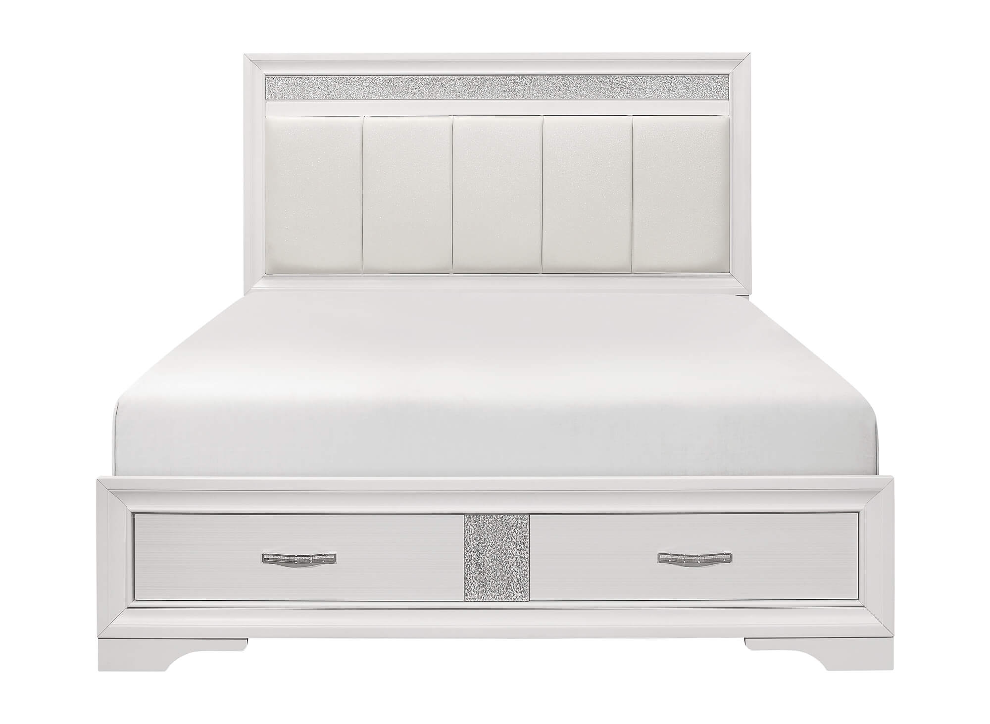 rand New White King Storage Bedframe