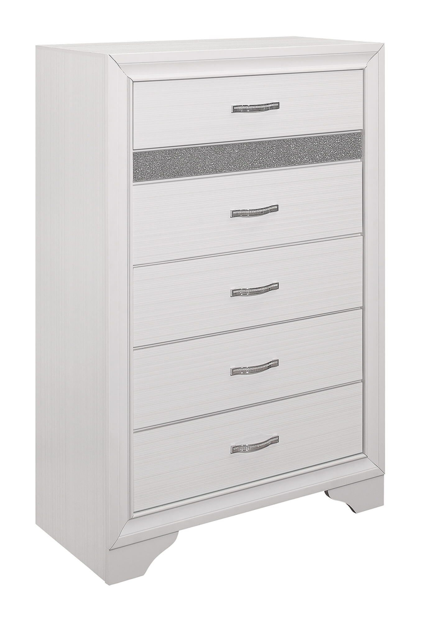 Luster White 6-Drawer Chest