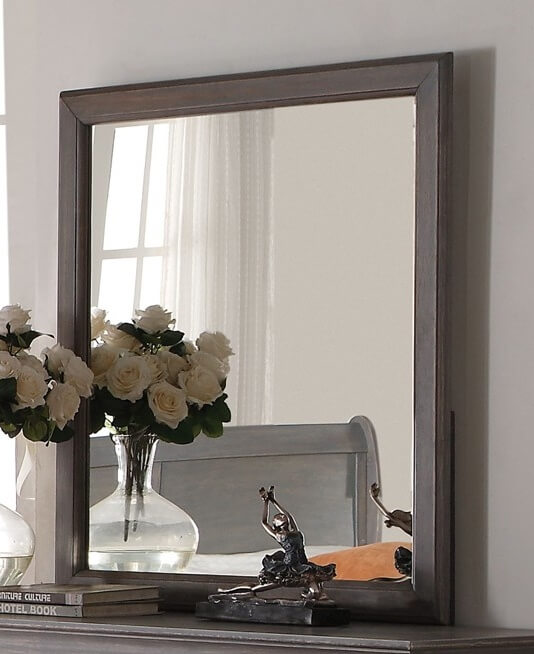 Louis Philippe III Mirror, Grey by ACME