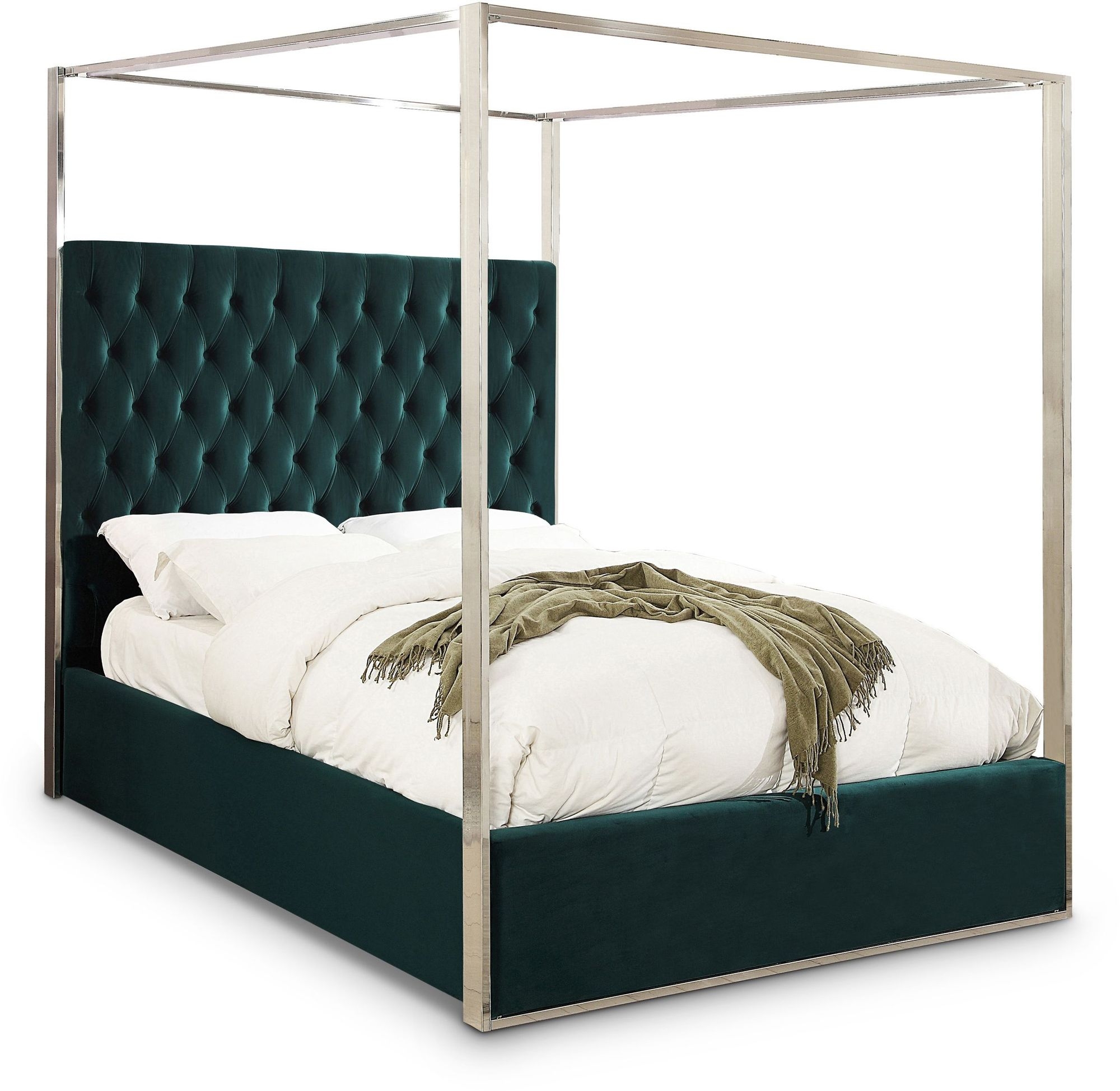 Porter Velvet Canopy Bed