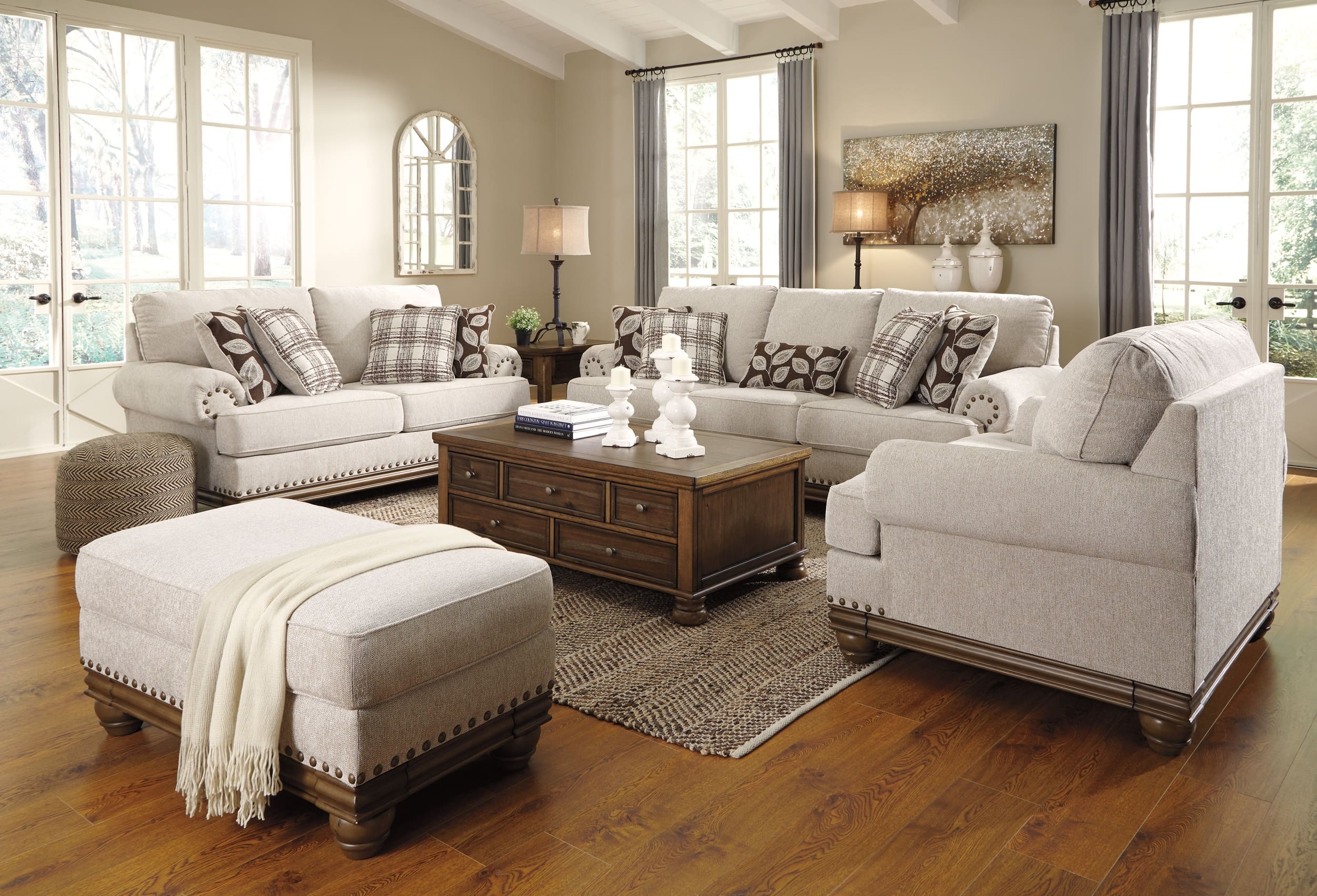 Harleson Polyester Ottoman