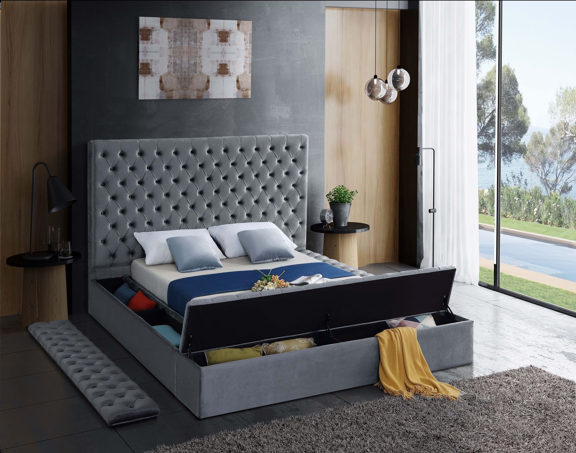 Bliss Velvet Bed