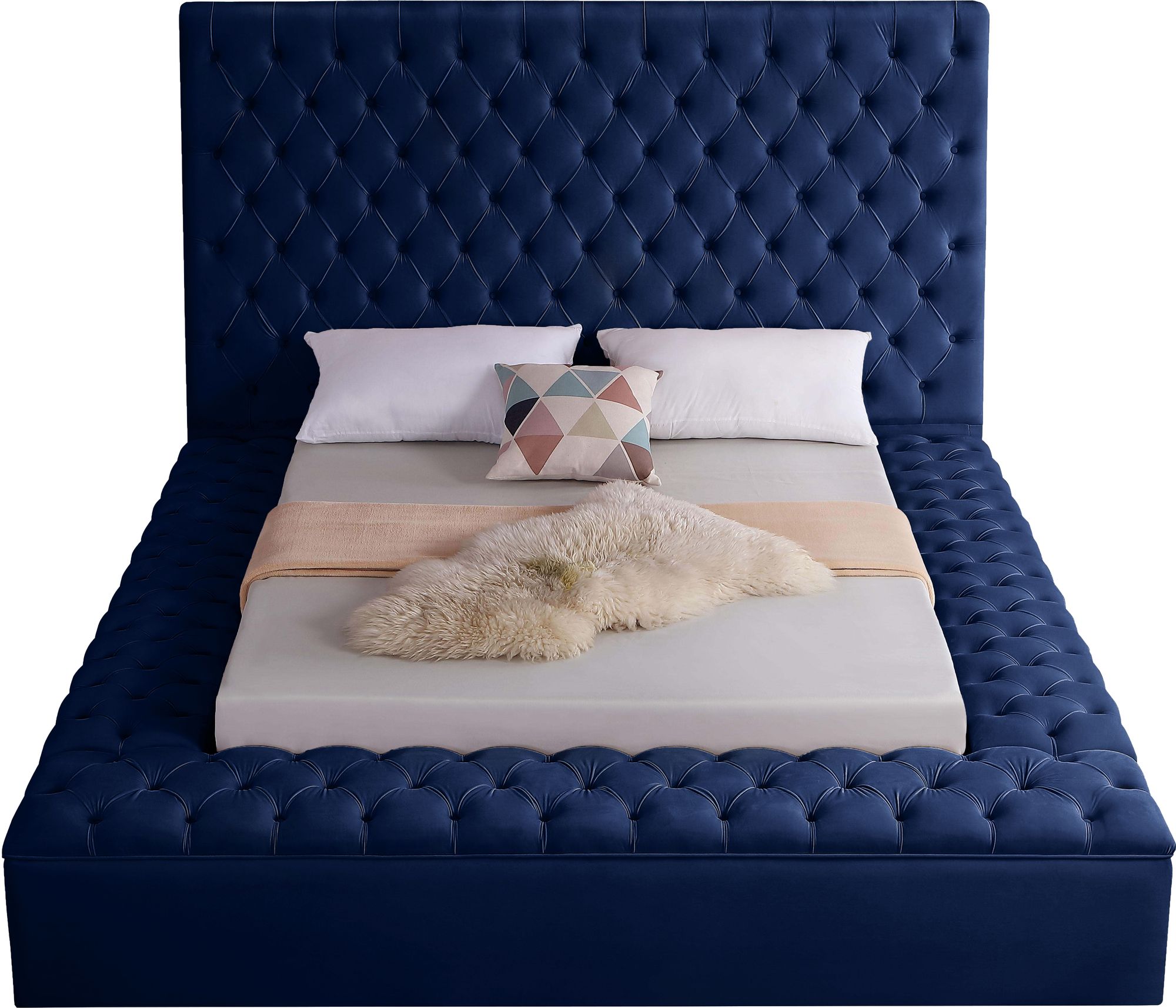 Bliss Velvet Queen Size Bed