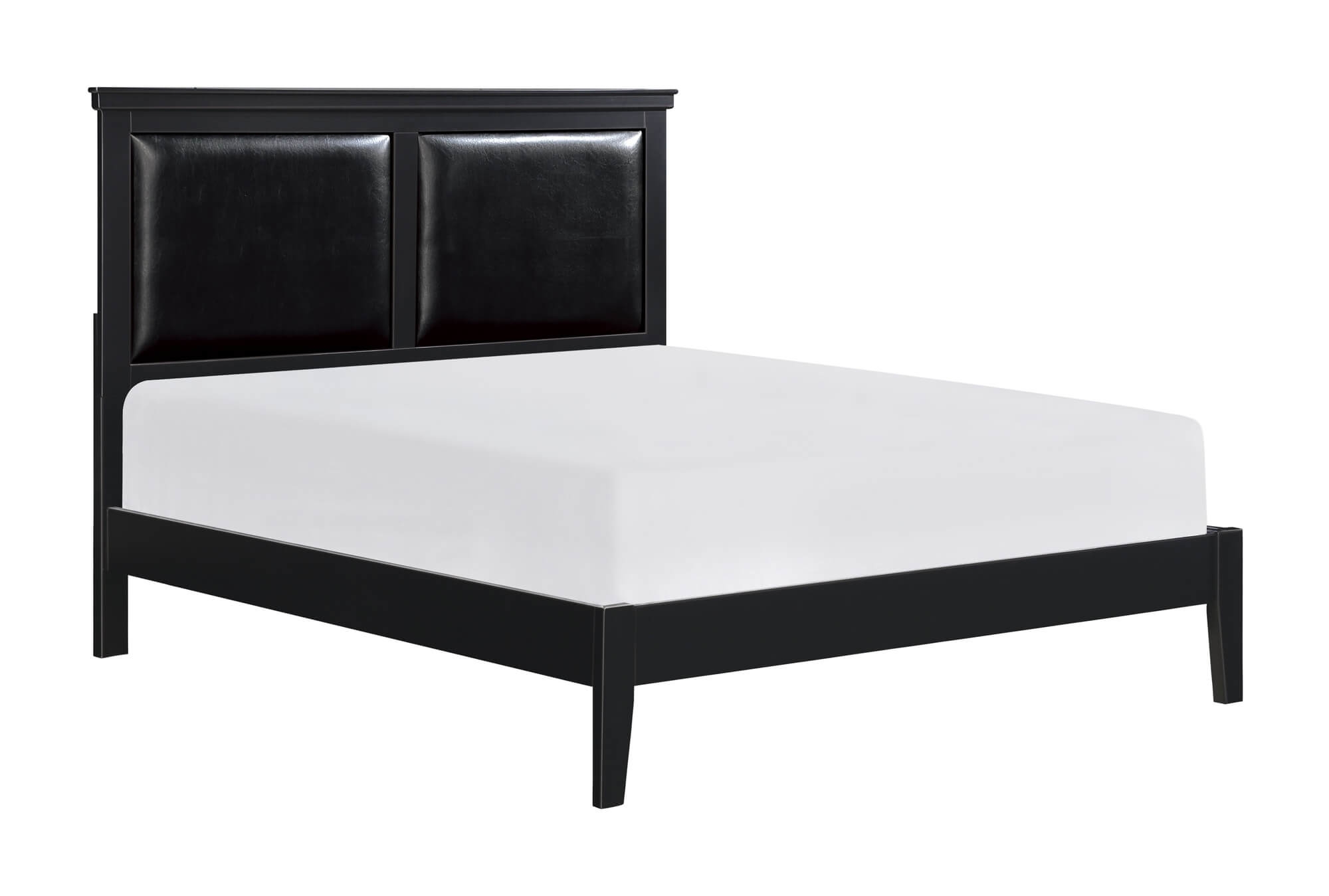 Seabright Leatherette/Wood Platform Bedroom Set