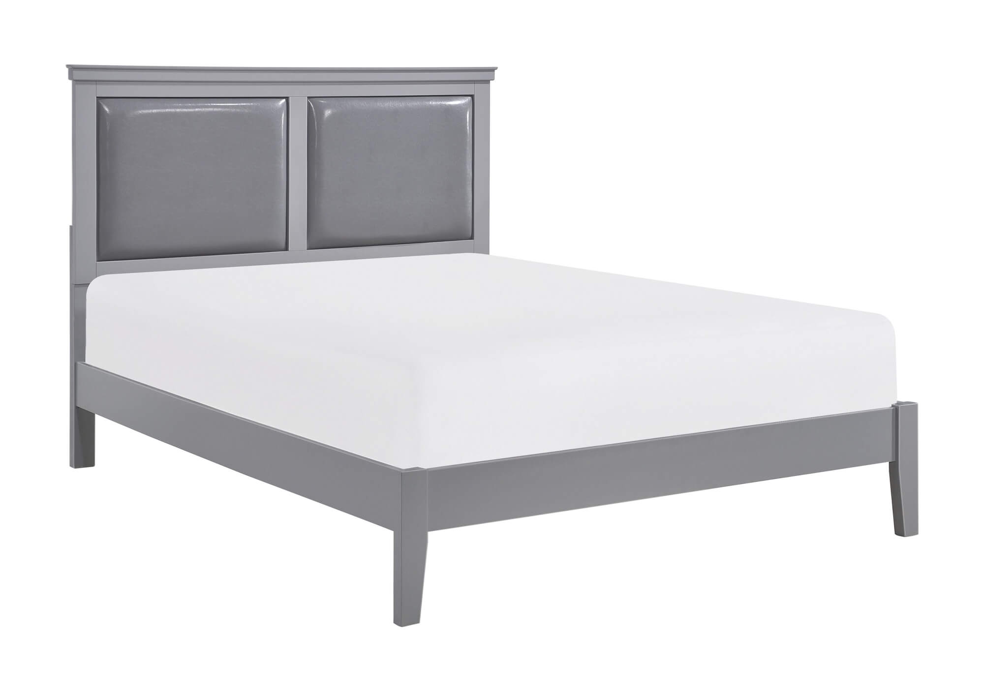 Seabright Leatherette/Wood Platform Bedroom Set