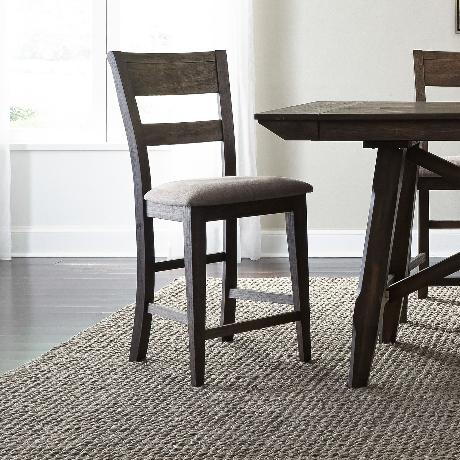 Double Bridge Extendable Gathering Dining Set | Dark Chestnut