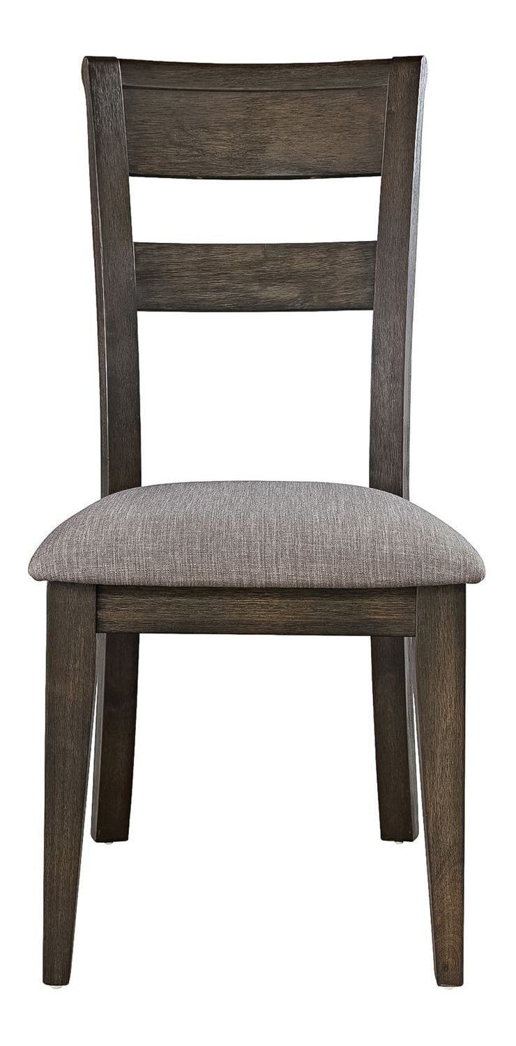 Double Bridge Linen/Wood Splat Back Side Chair