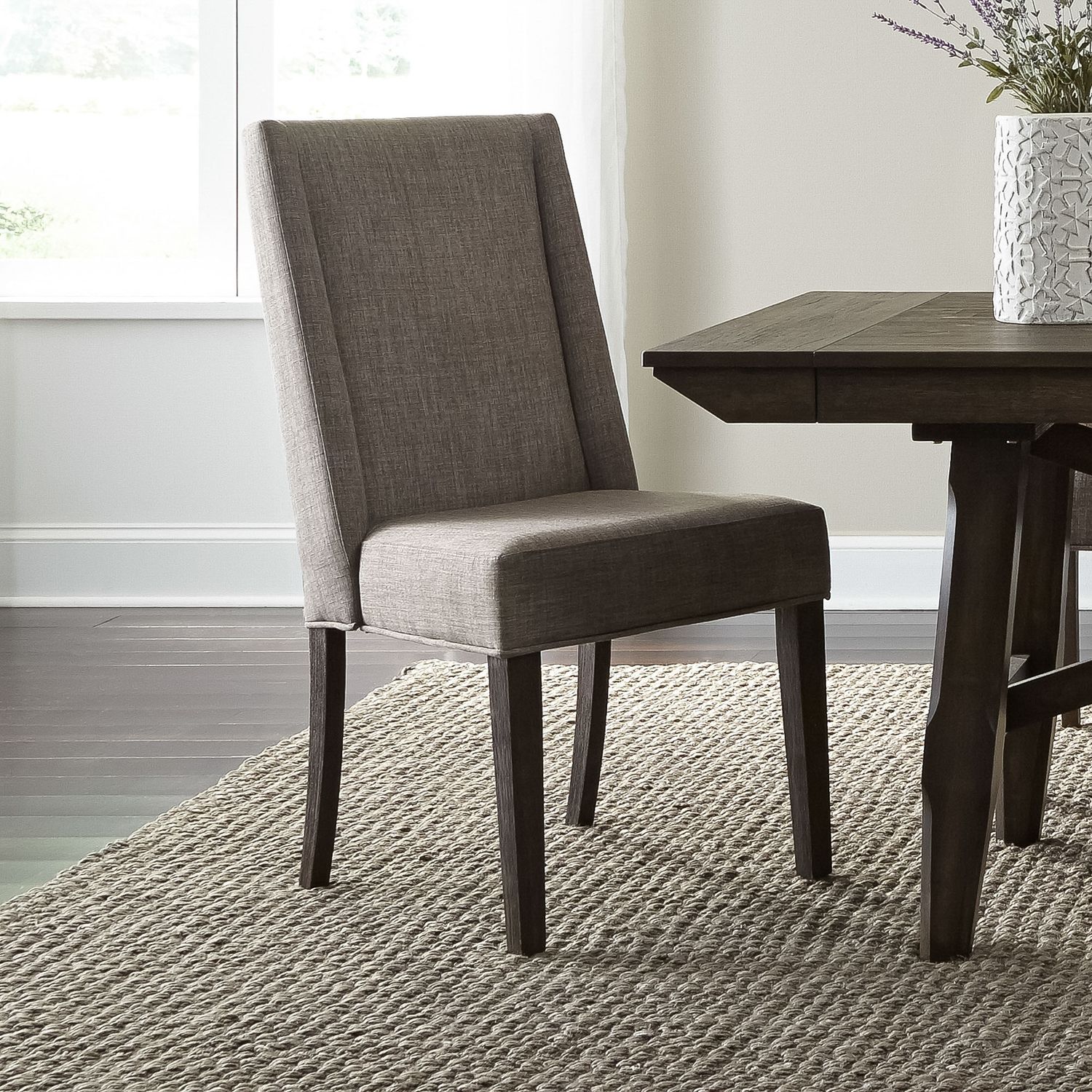 Double Bridge Extendable Trestle Dining Set | Dark Chestnut