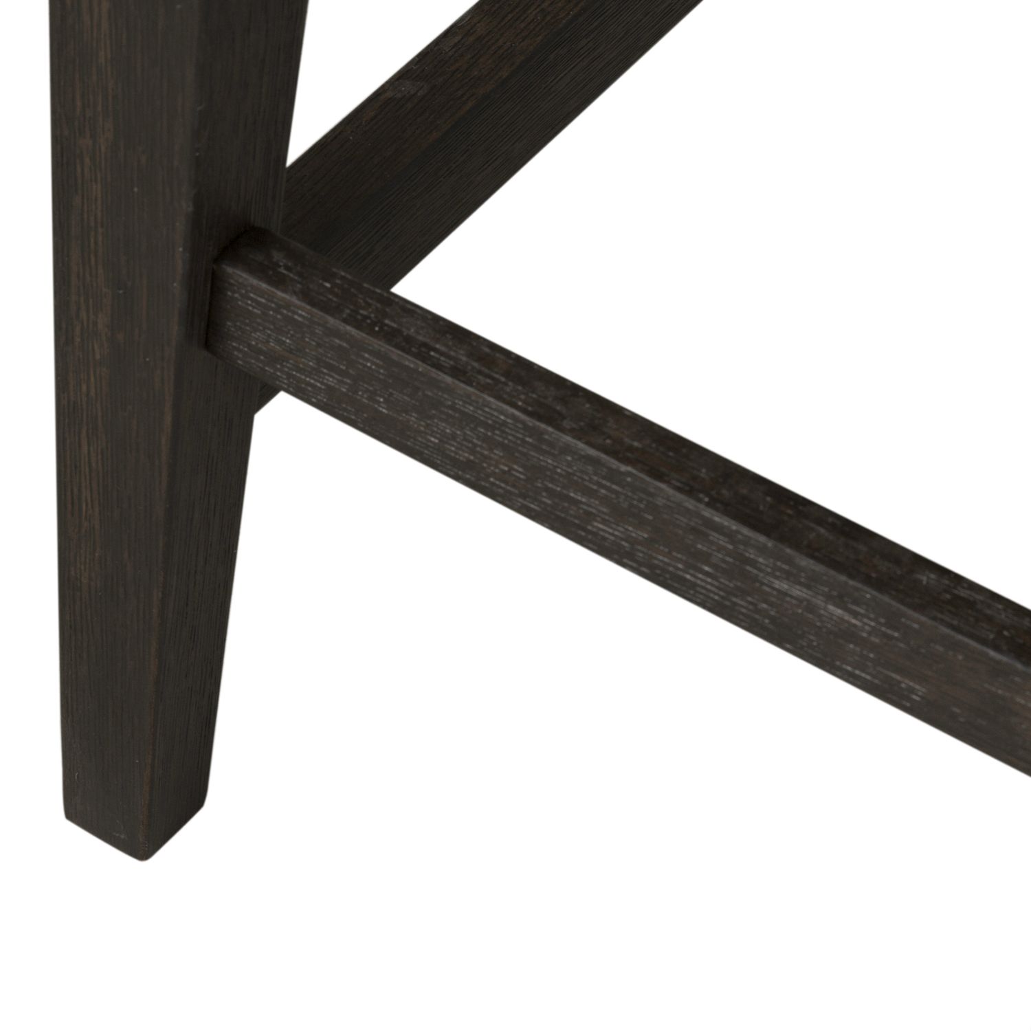 Double Bridge Linen/Wood Counter Bench