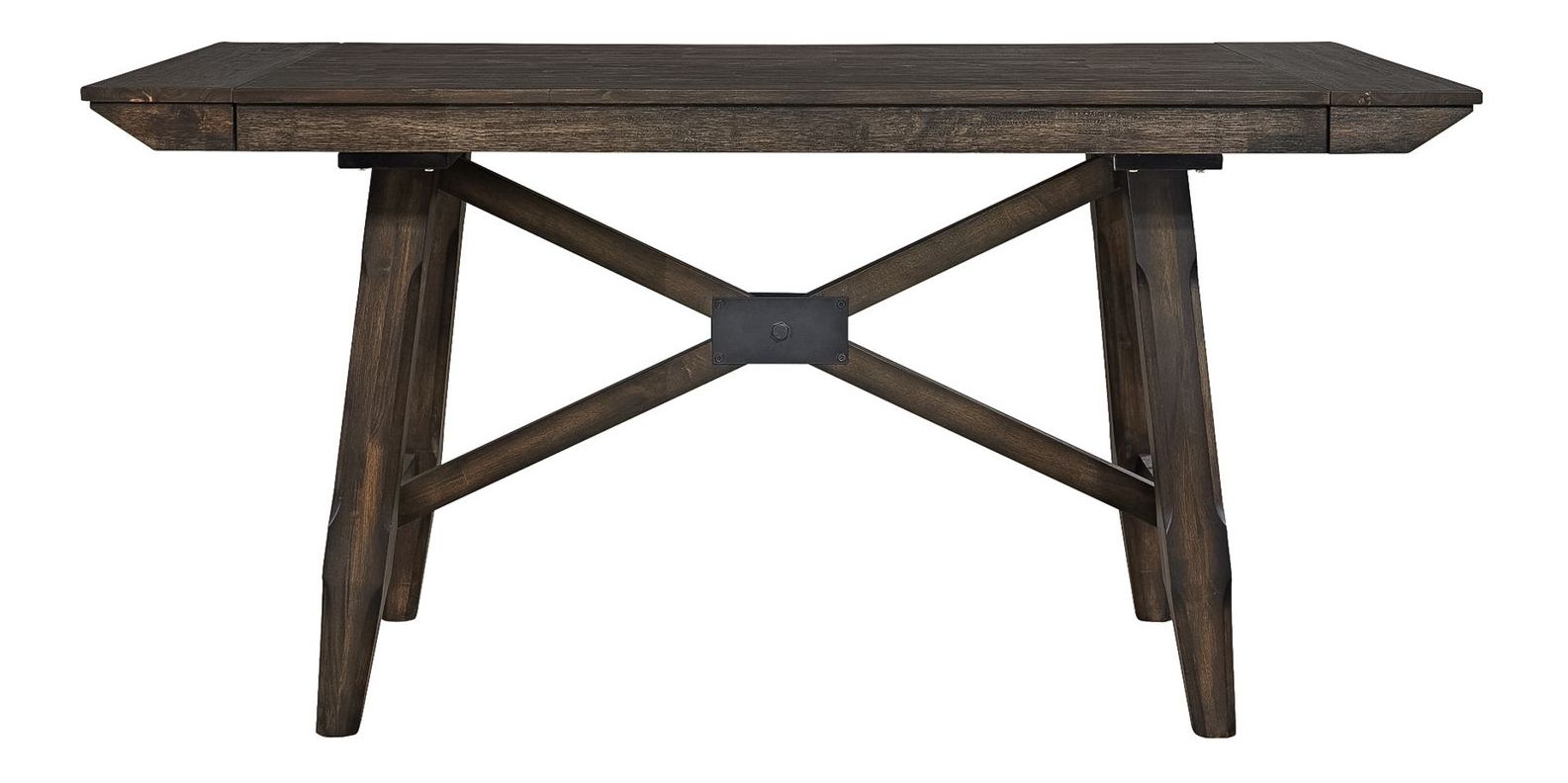 Double Bridge Extendable Gathering Dining Set | Dark Chestnut