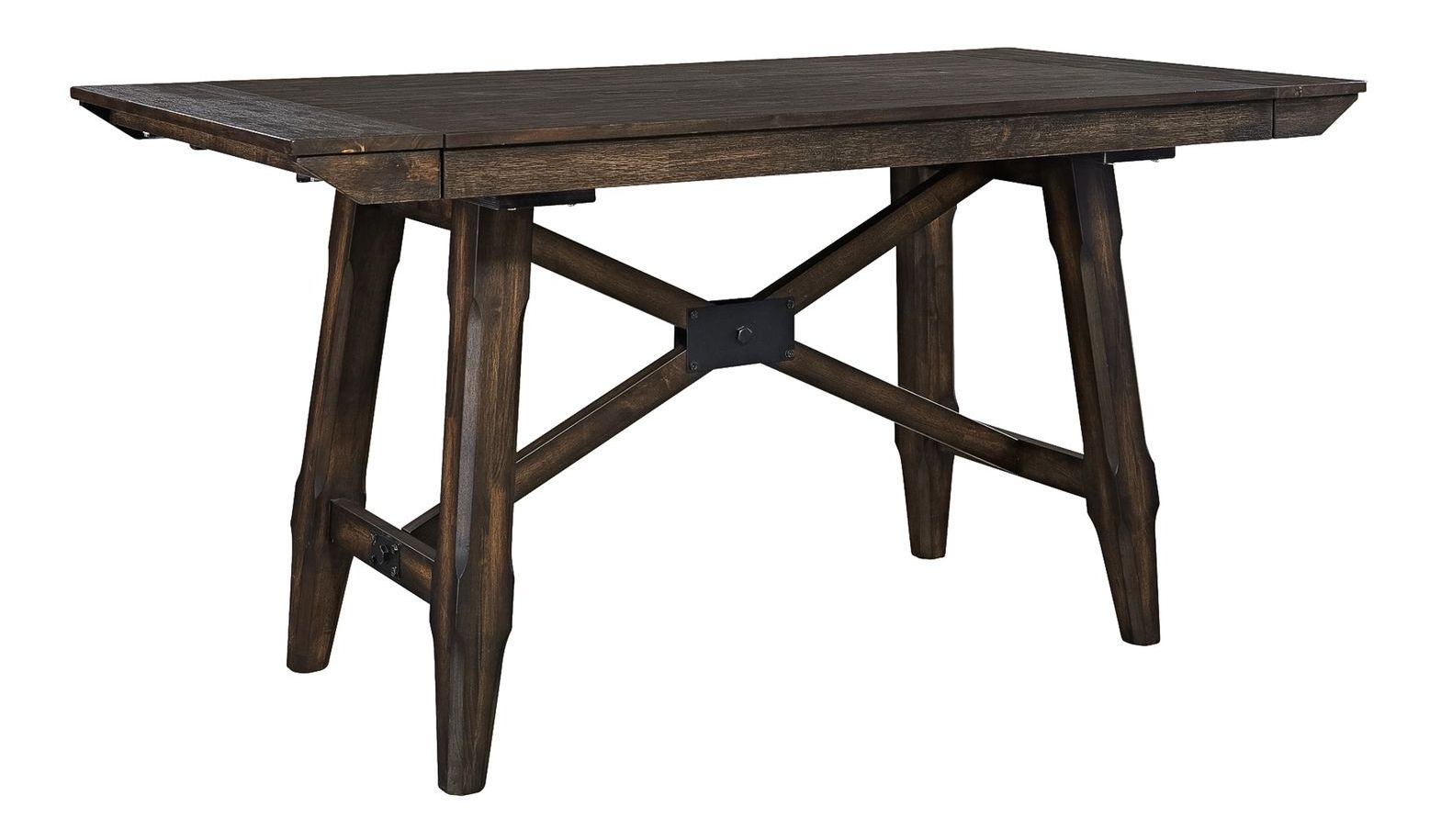 Double Bridge Extendable Gathering Dining Set | Dark Chestnut