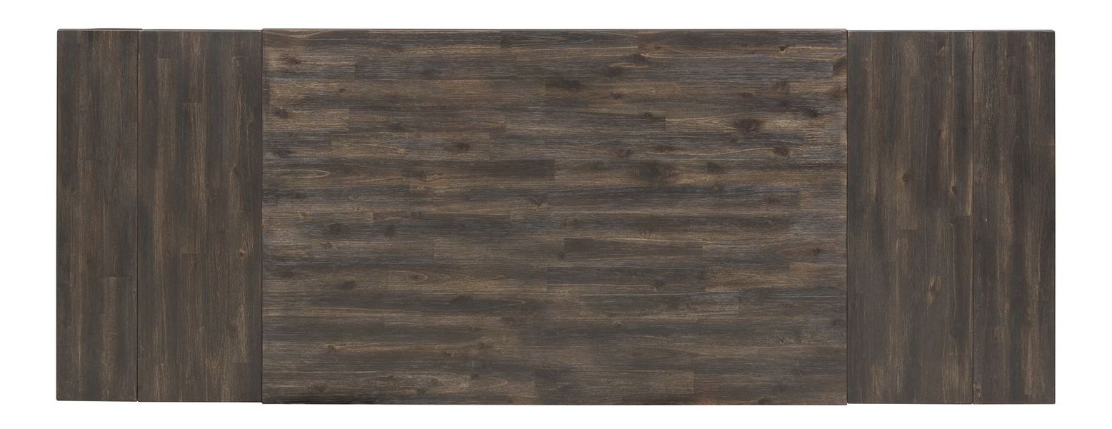 Double Bridge Rectangular Wood Extendable Gathering Table