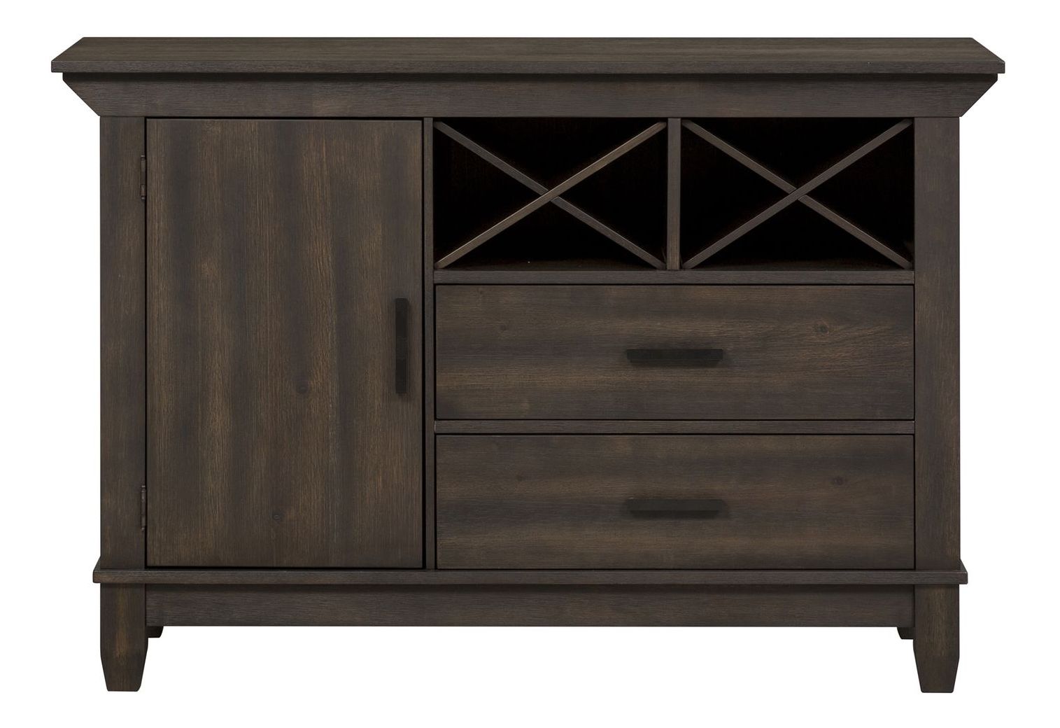 Double Bridge Extendable Gathering Dining Set | Dark Chestnut