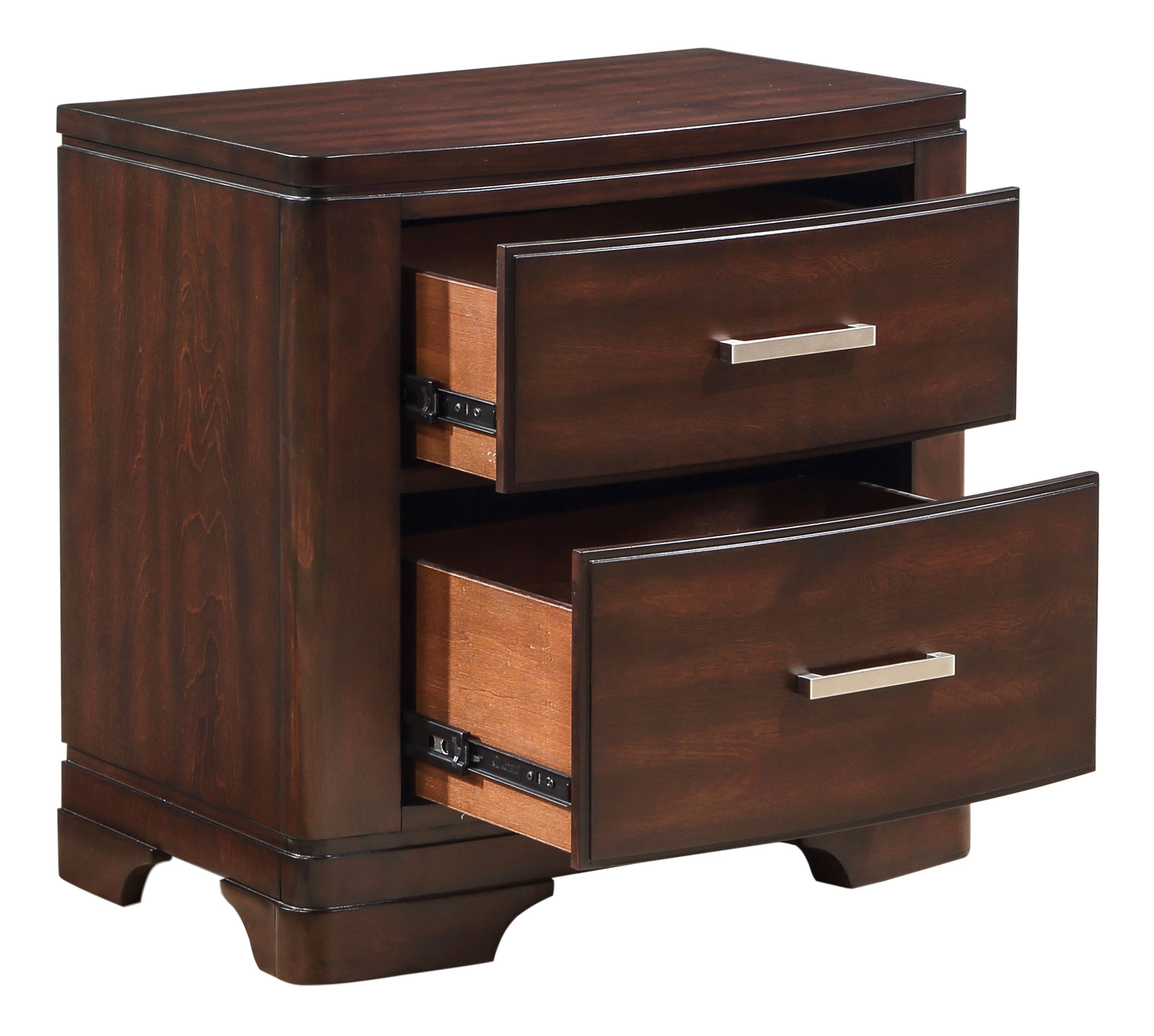 Hudson Wood 2-Drawer Night Stand