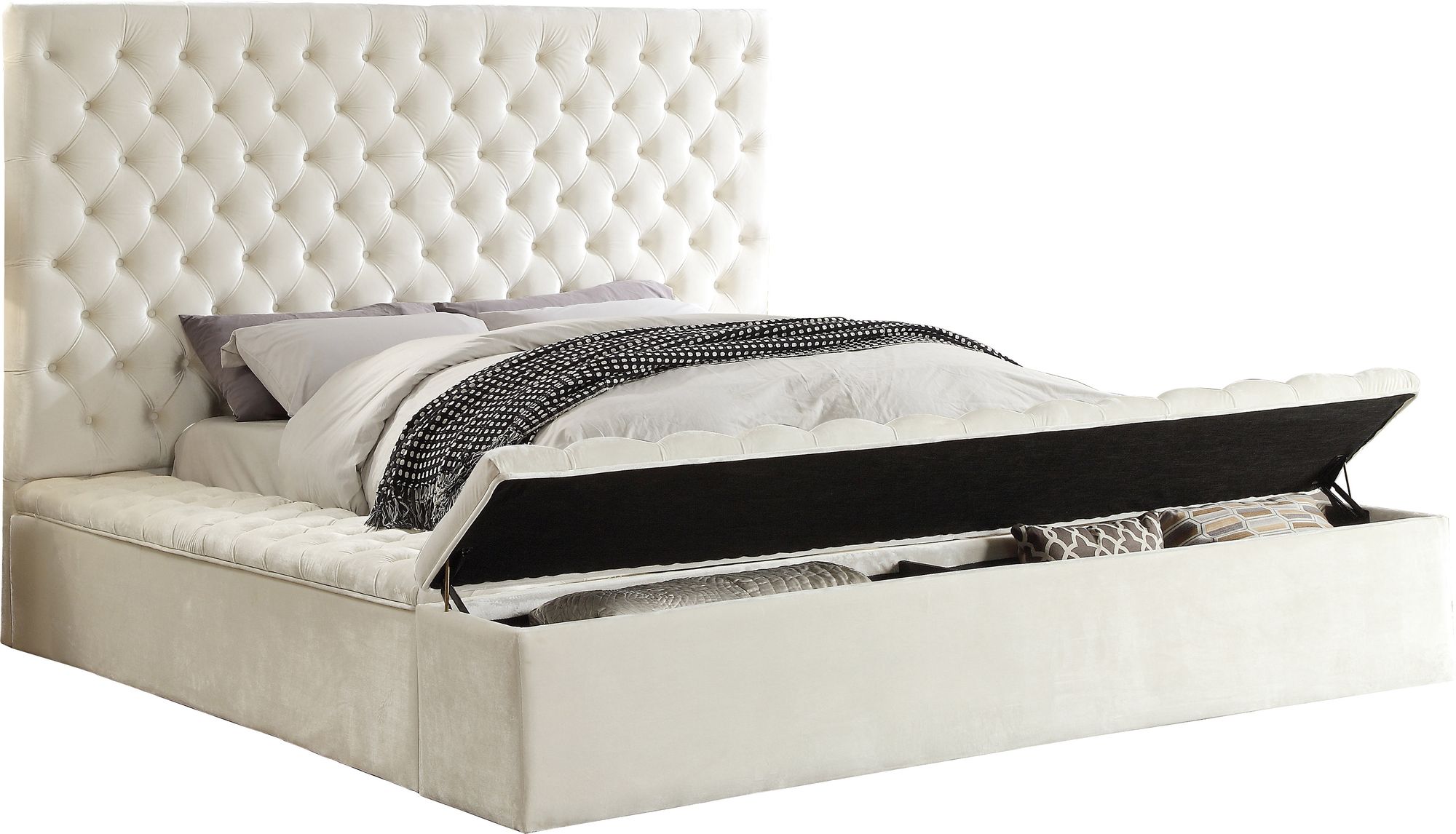 Bliss Velvet Queen Size Bed