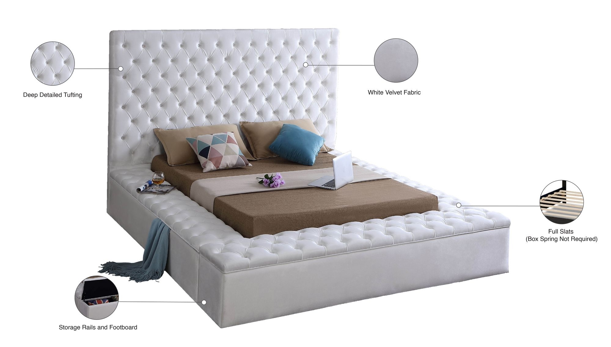 Bliss Velvet Bed