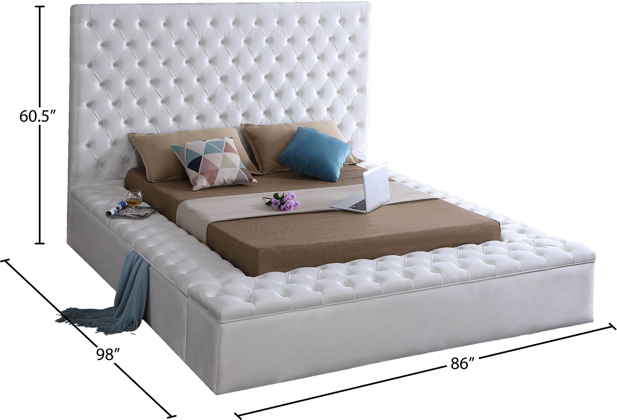 Bliss Velvet Bed