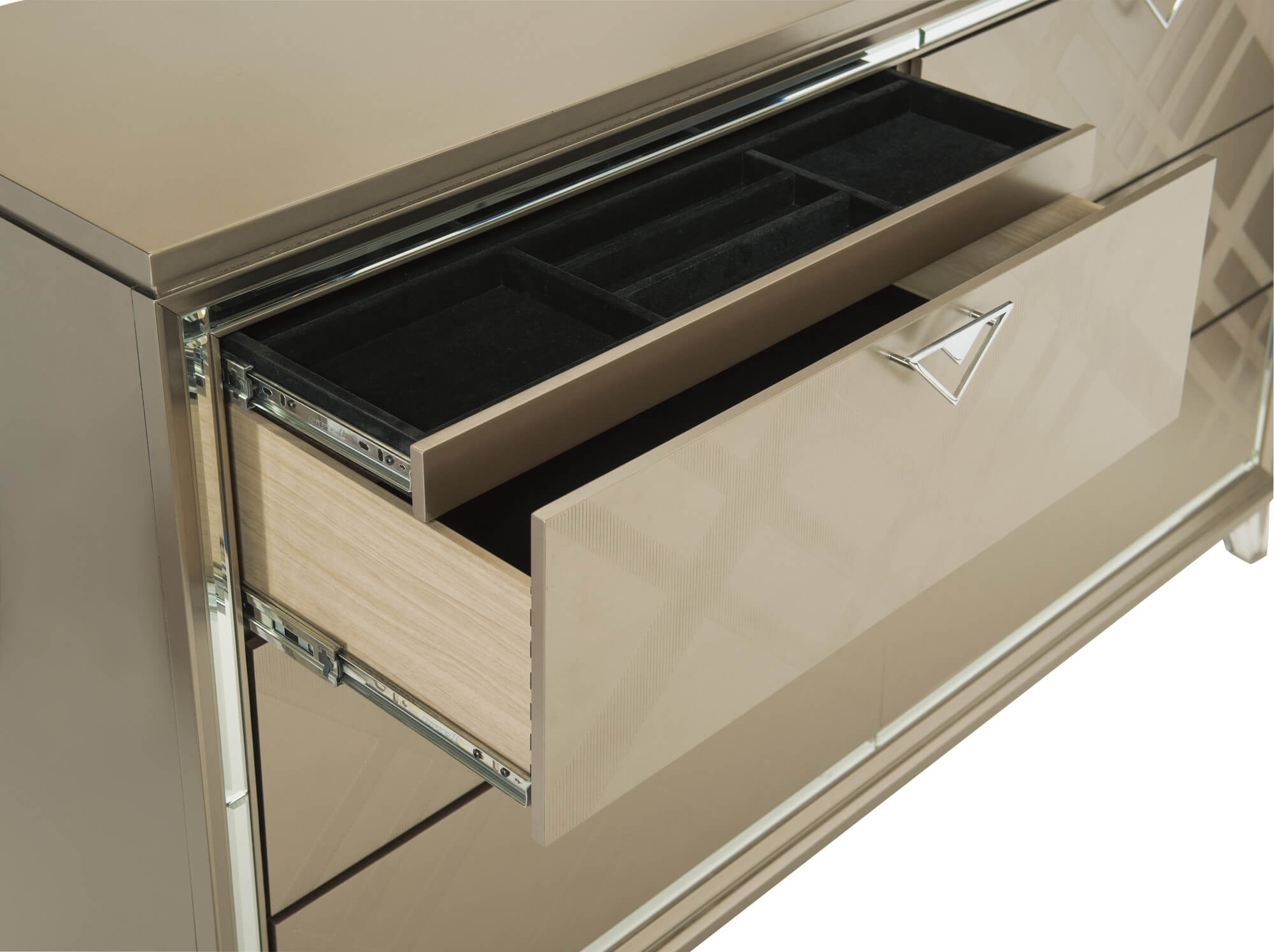 Bijou Dresser w/ Hidden Jewelry Drawers