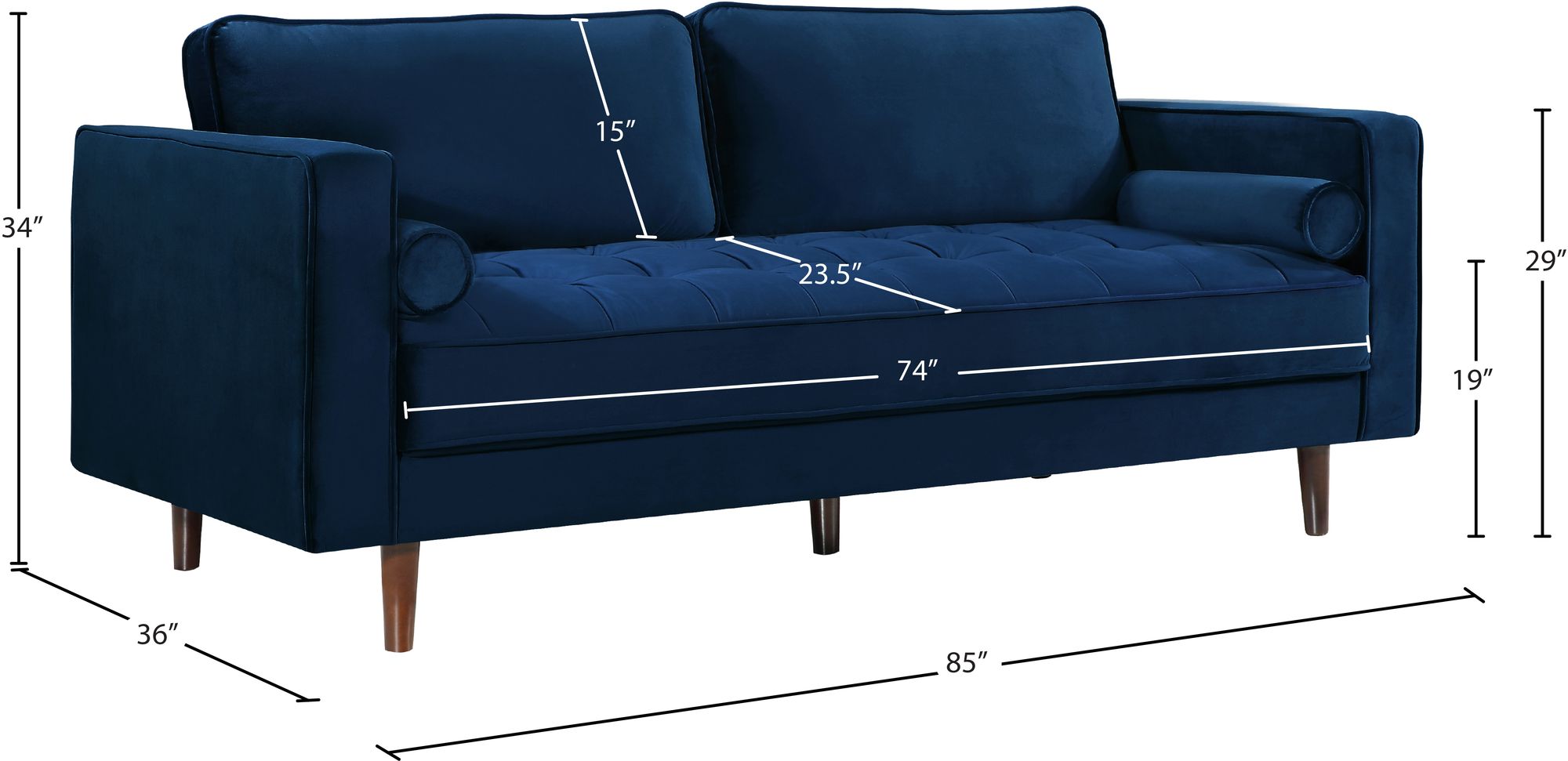 Emily Velvet Sofa