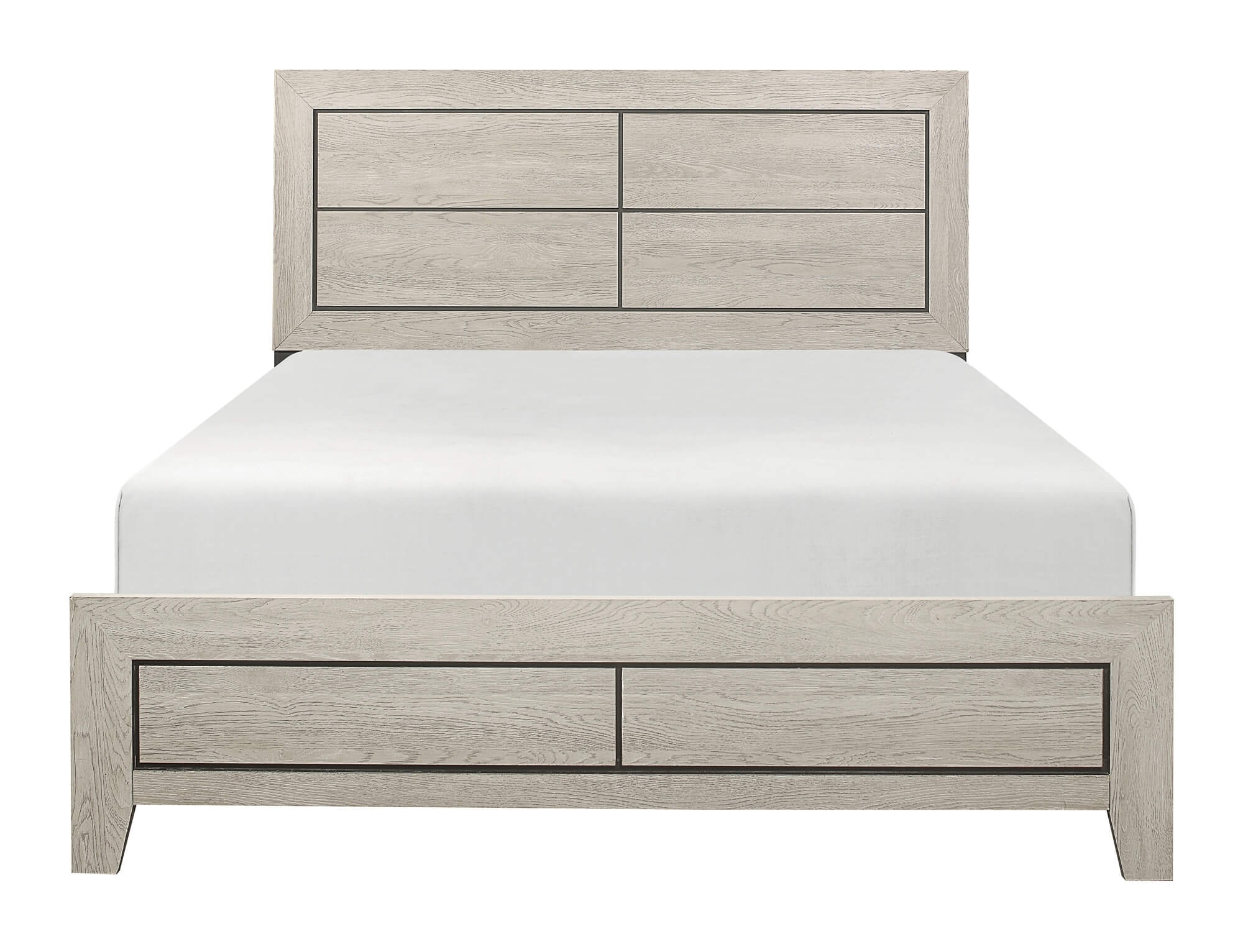 Quinby Wood/Wood Veneer Bed in a Box, King Size