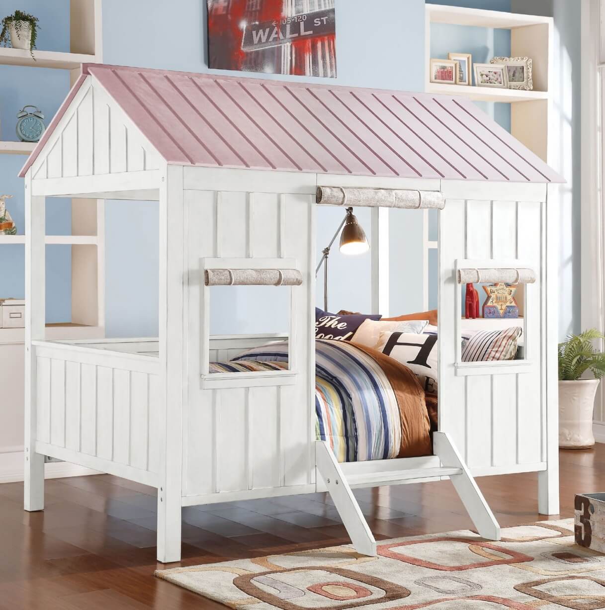 Spring Cottage Full Size Bed, Pink by ACME