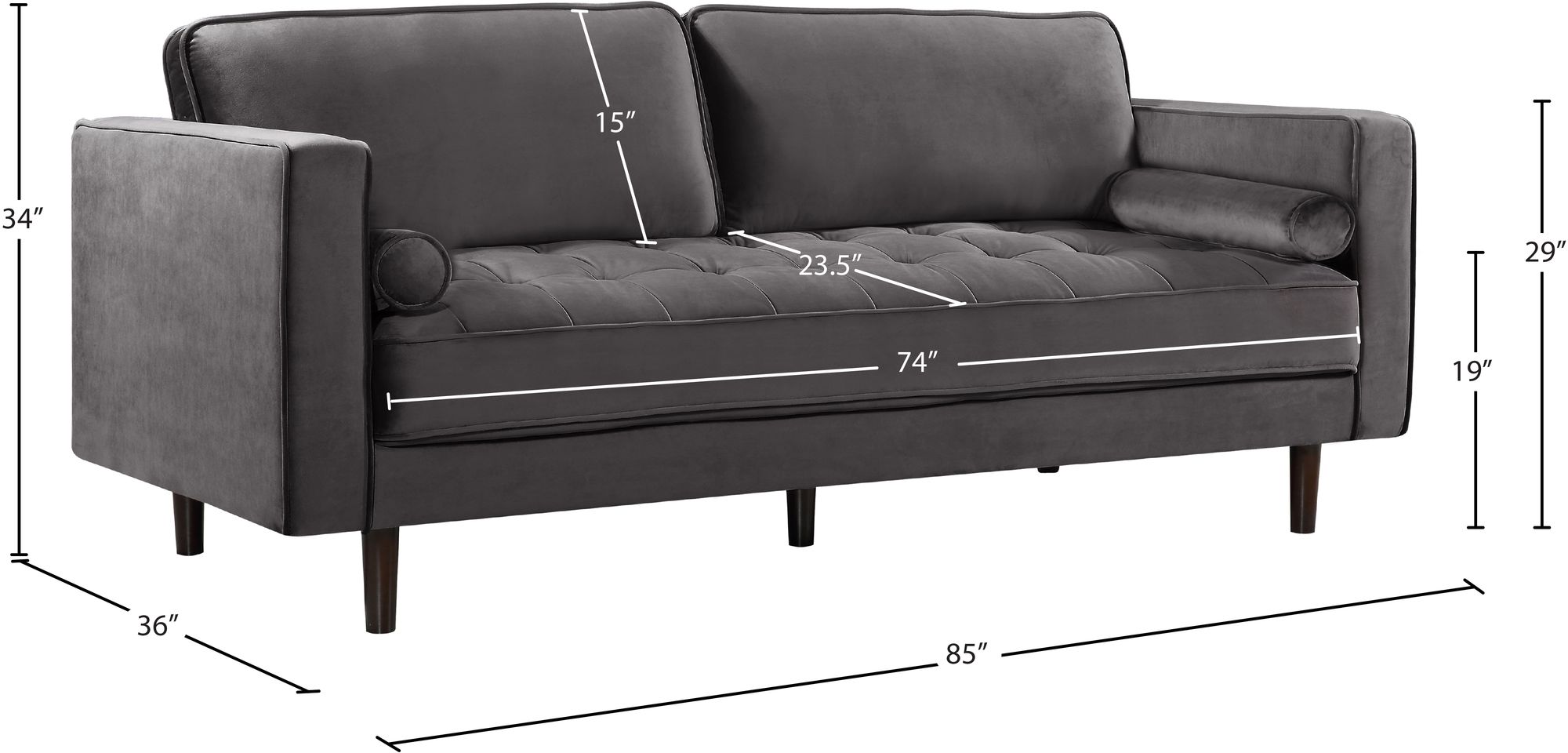 Emily Velvet Sofa