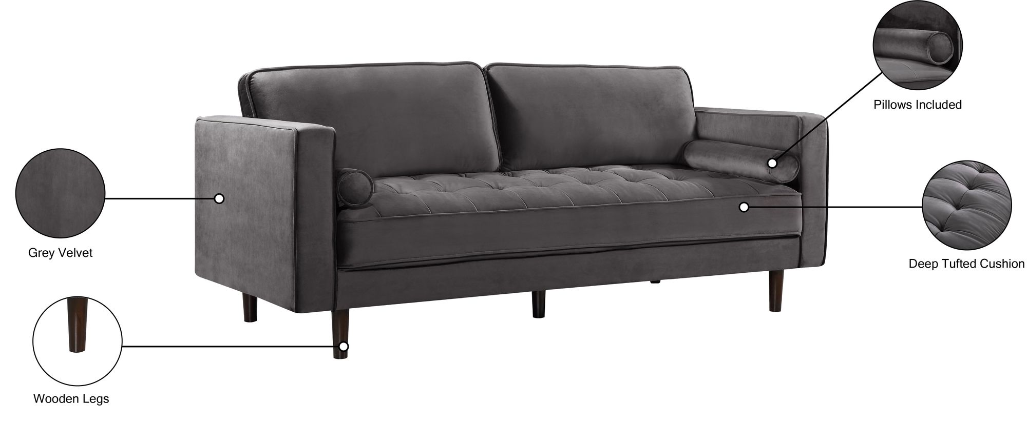 Emily Velvet Sofa