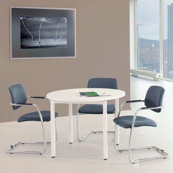 Gama Visitor Armchair, Upholstered Seat & Back, Cantilever Frame