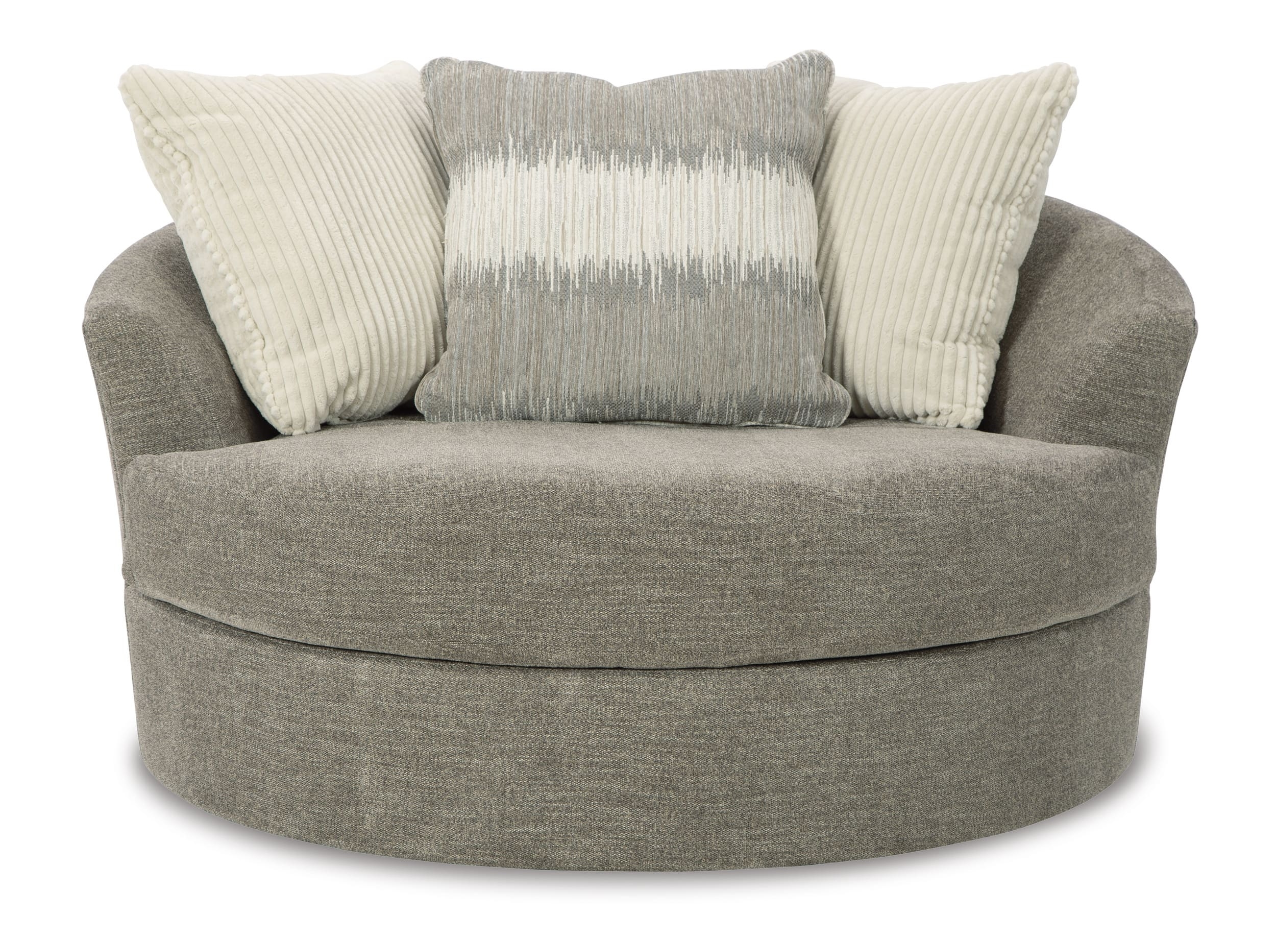 Creswell Polyester Oversized Swivel Accent Chair