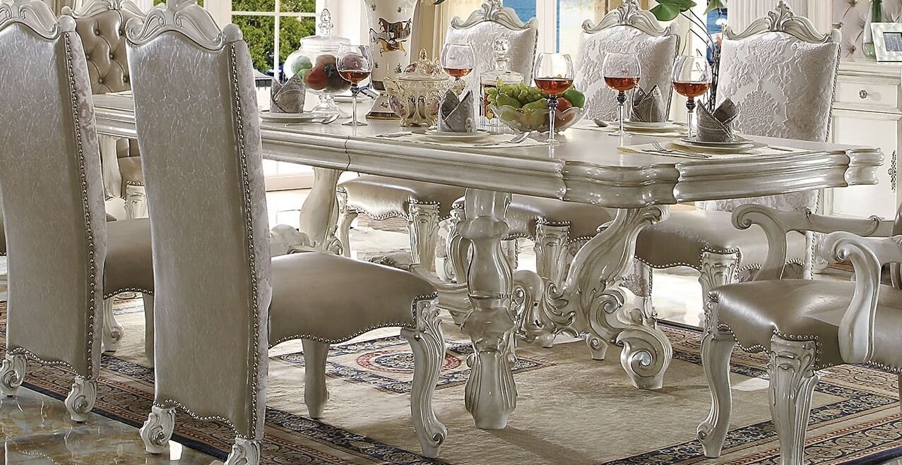 Versailles Wood/Wood Veneer Dining Table 120" by ACME