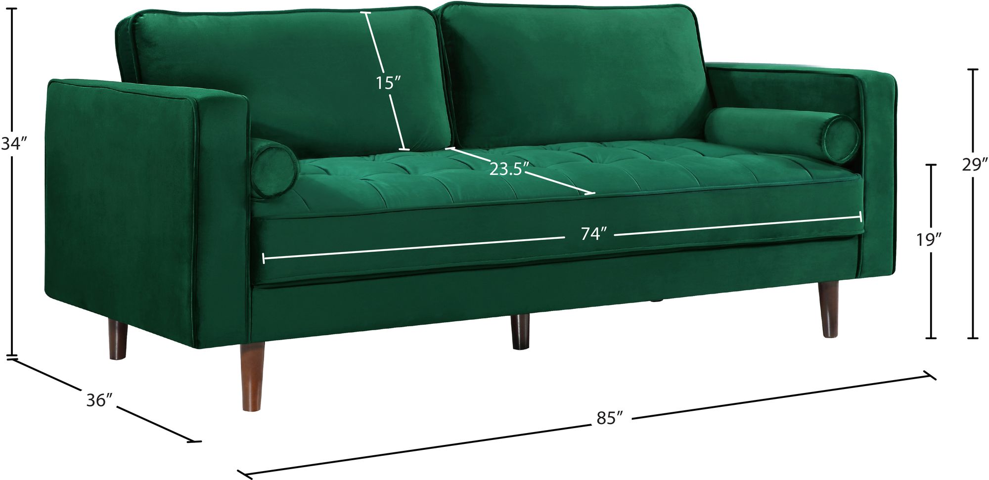 Emily Velvet Sofa