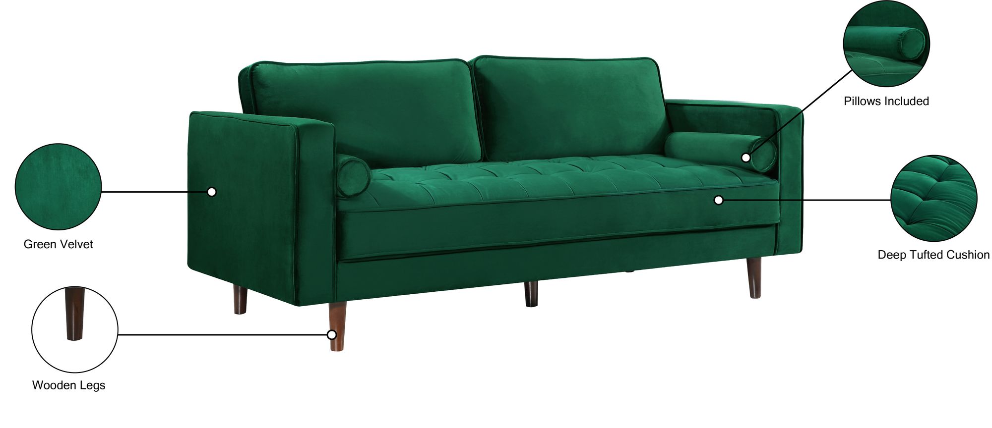 Emily Velvet Sofa