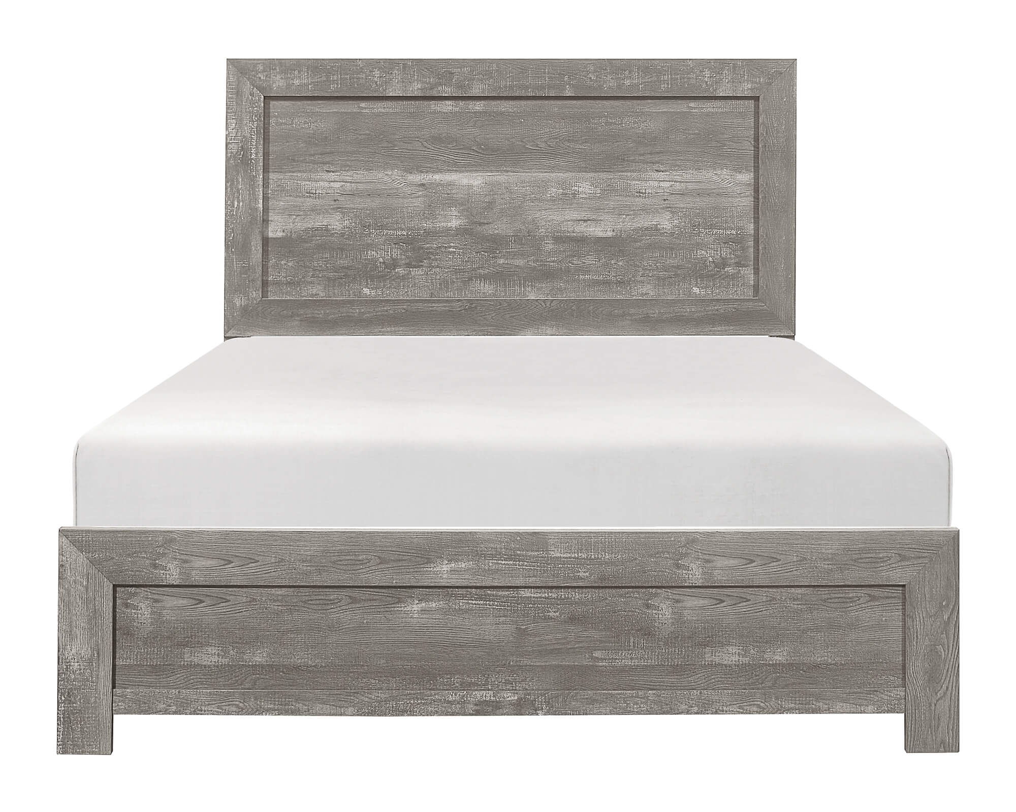 Corbin Faux Wood Veneer/Wood Panel Bed, Queen Size