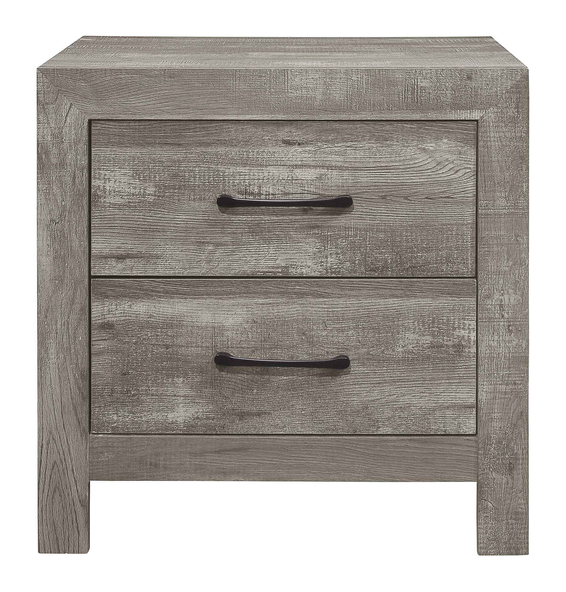 Corbin Faux Wood Veneer/Wood 2-Drawer Night Stand