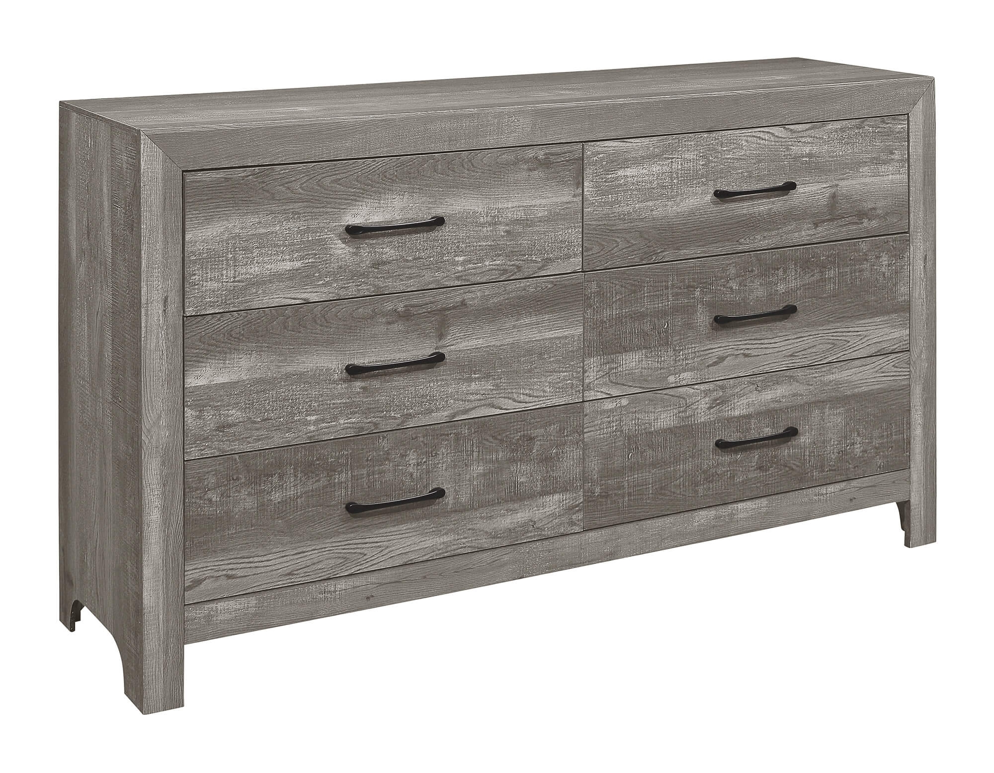 Corbin Faux Wood Veneer/Wood 6-Drawer Double Dresser