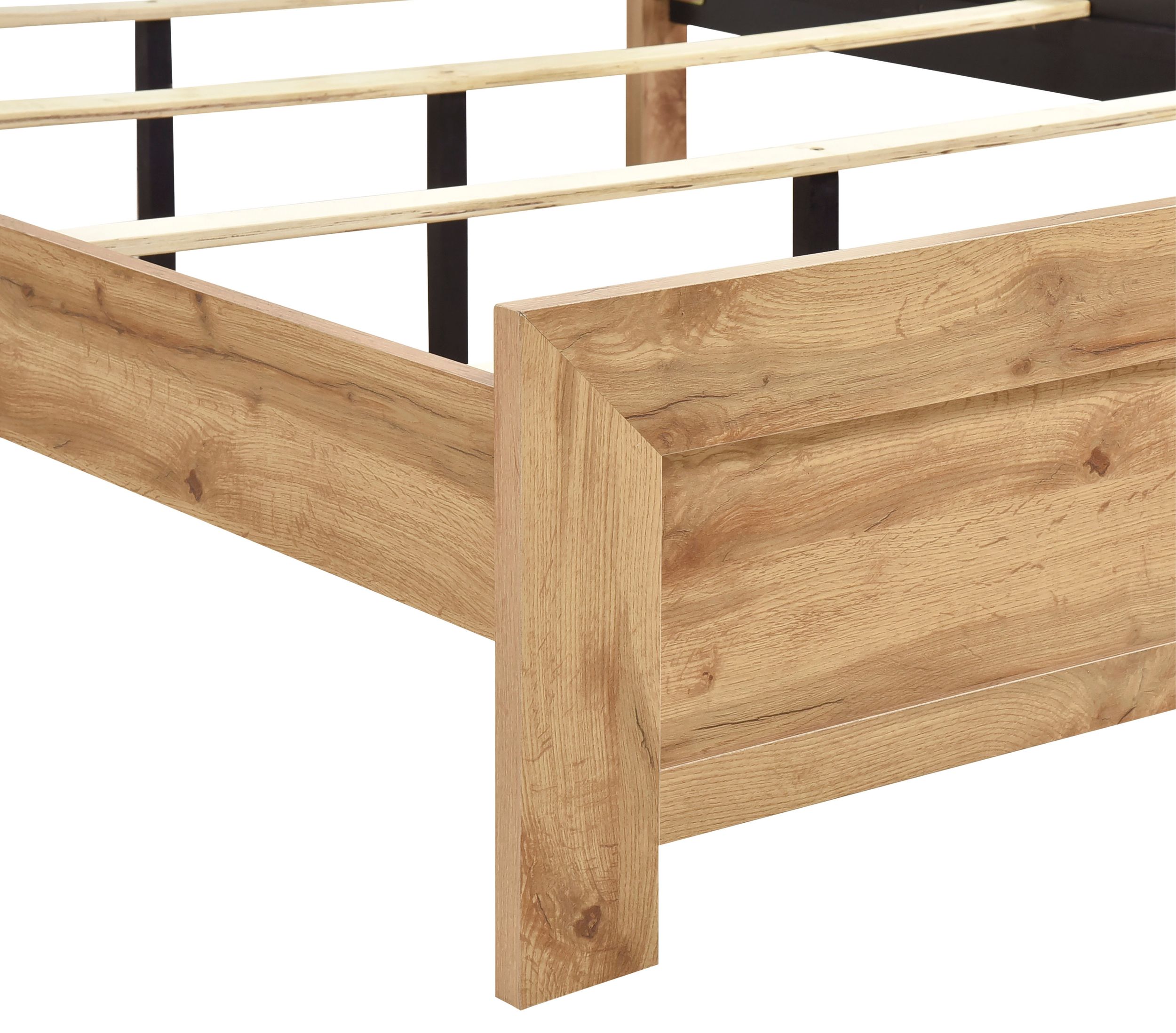Corbin Faux Wood Veneer/Wood Panel Bed