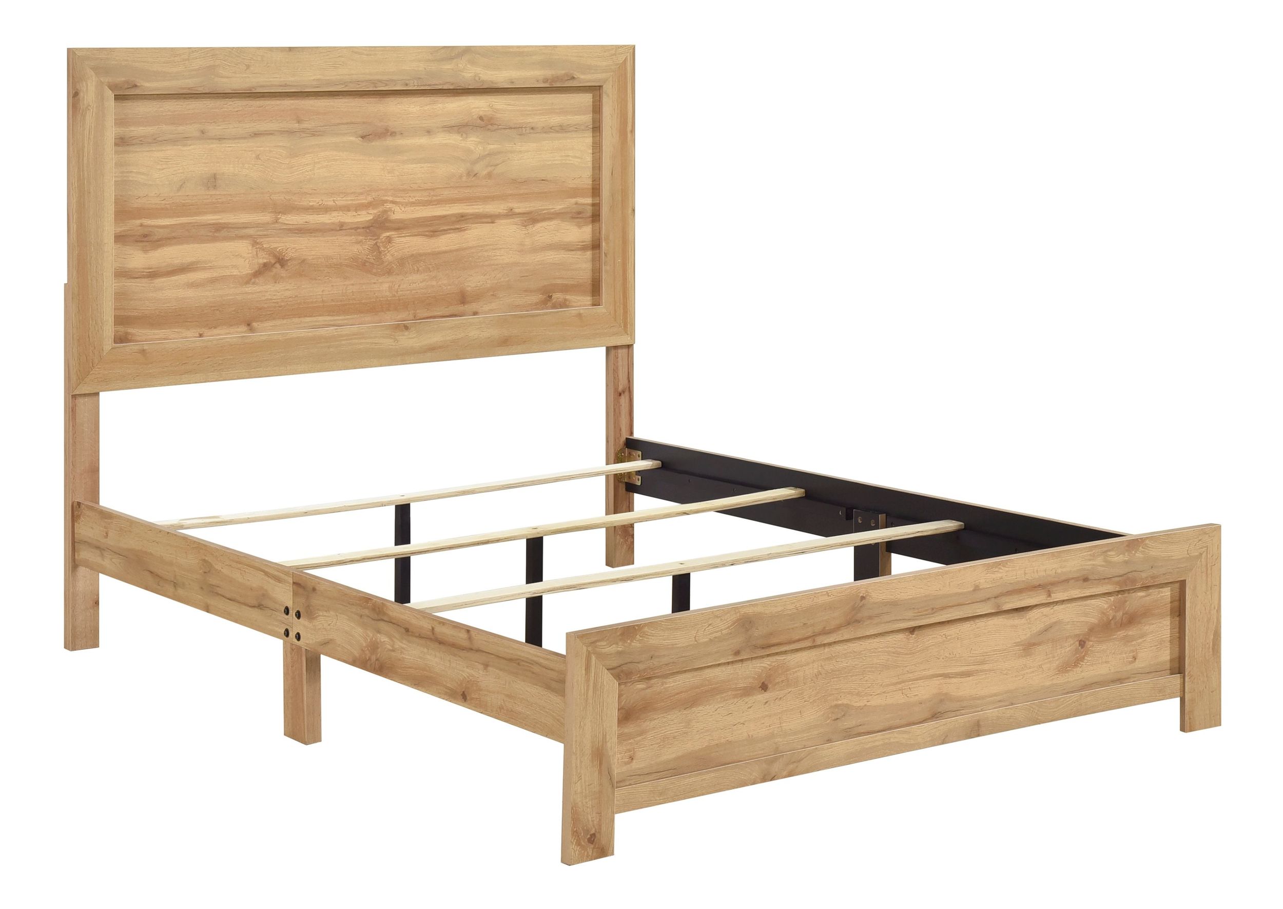 Corbin Faux Wood Veneer/Wood Panel Bed, Full Size