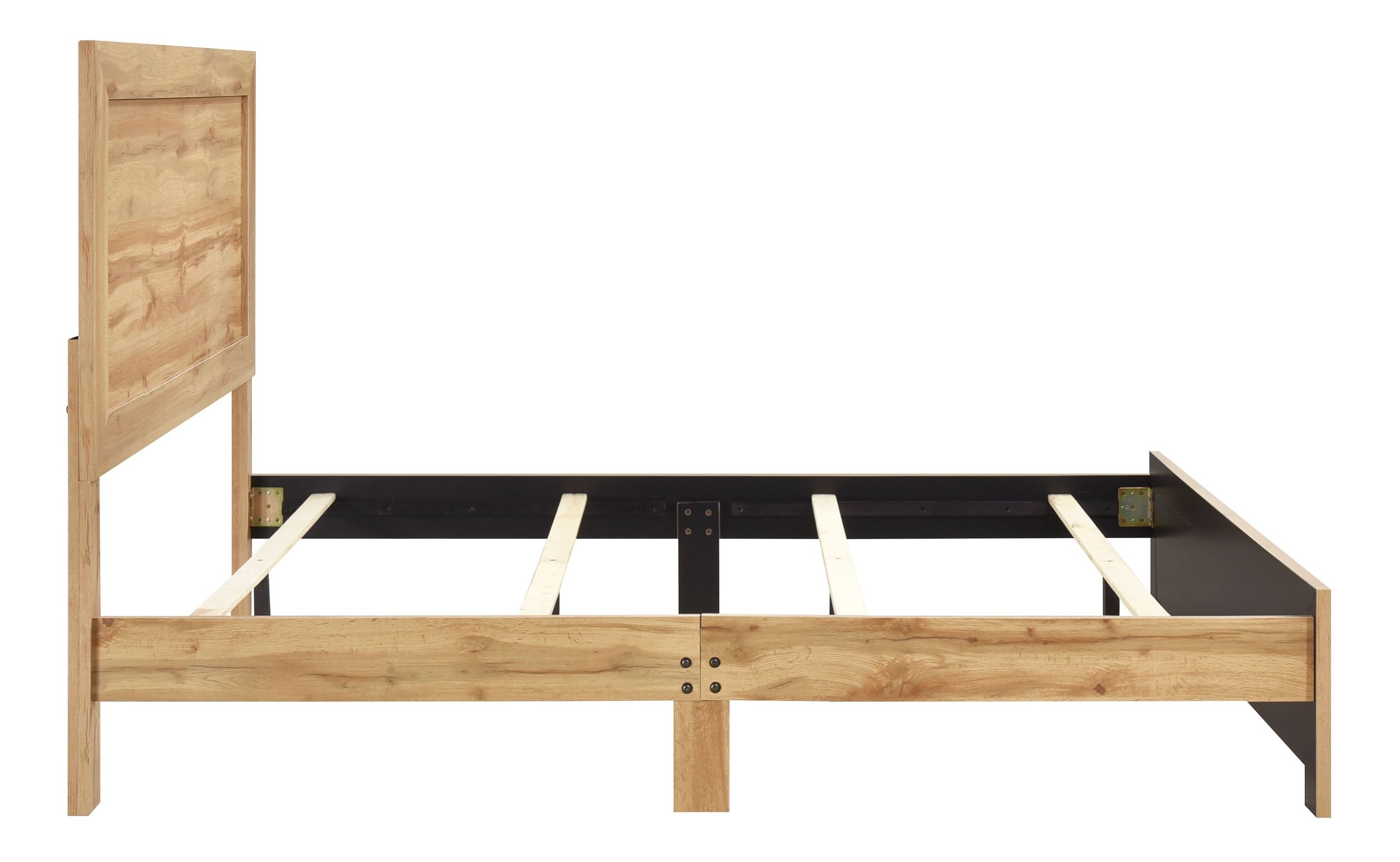 Corbin Faux Wood Veneer/Wood Panel Bed, Full Size