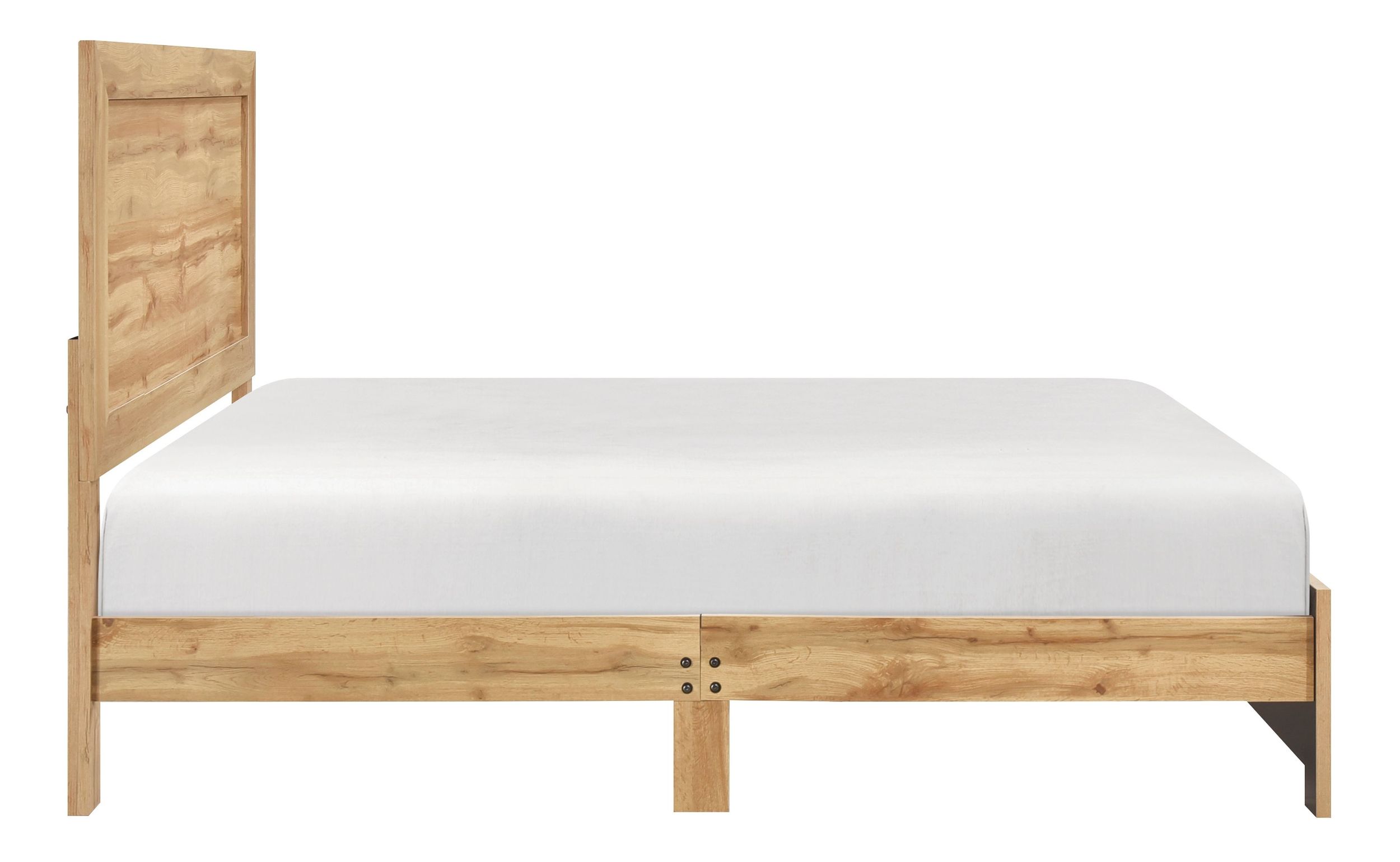 Corbin Faux Wood Veneer/Wood Panel Bed, Full Size