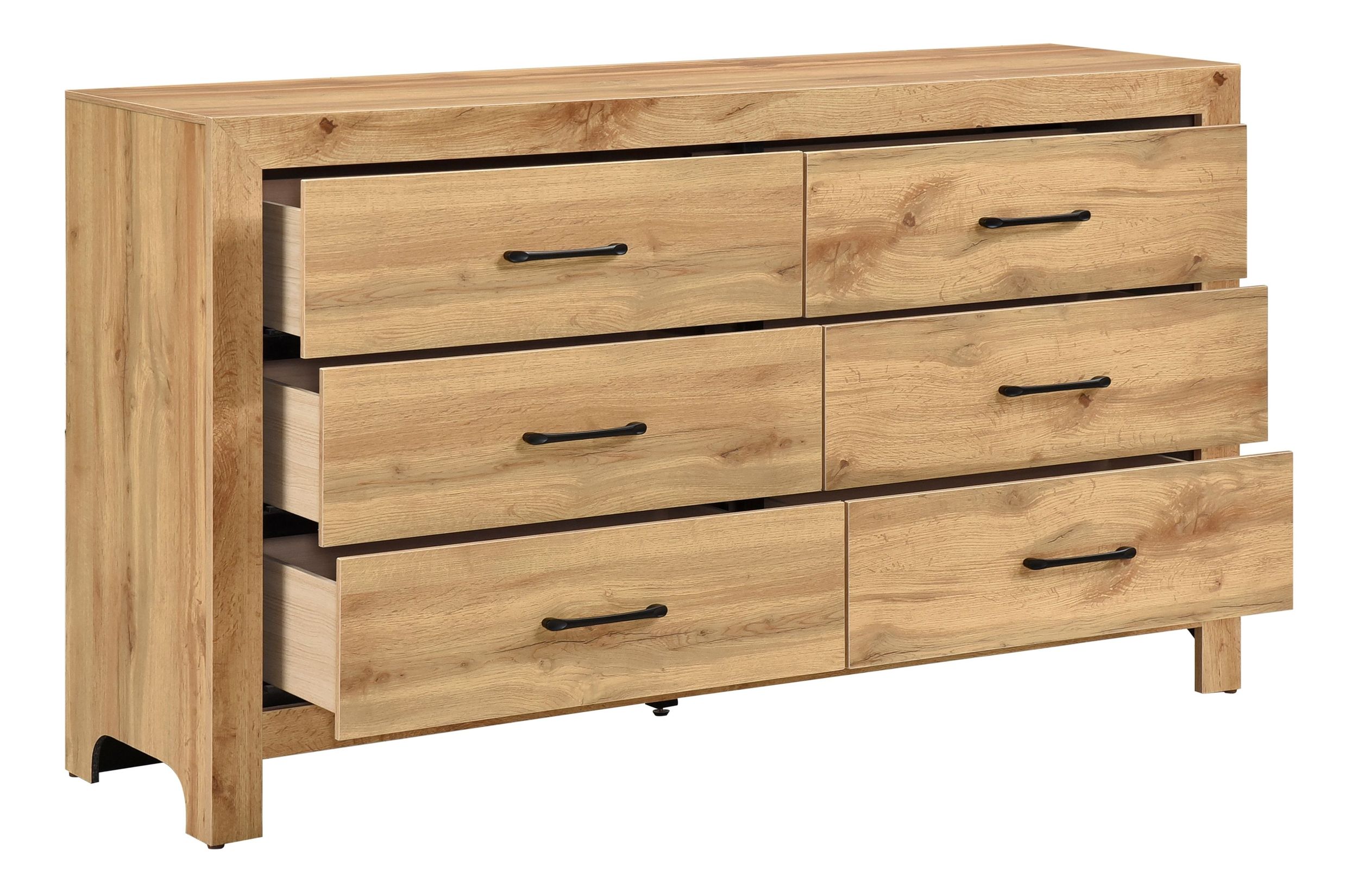 Corbin Faux Wood Veneer/Wood Panel Bedroom Set