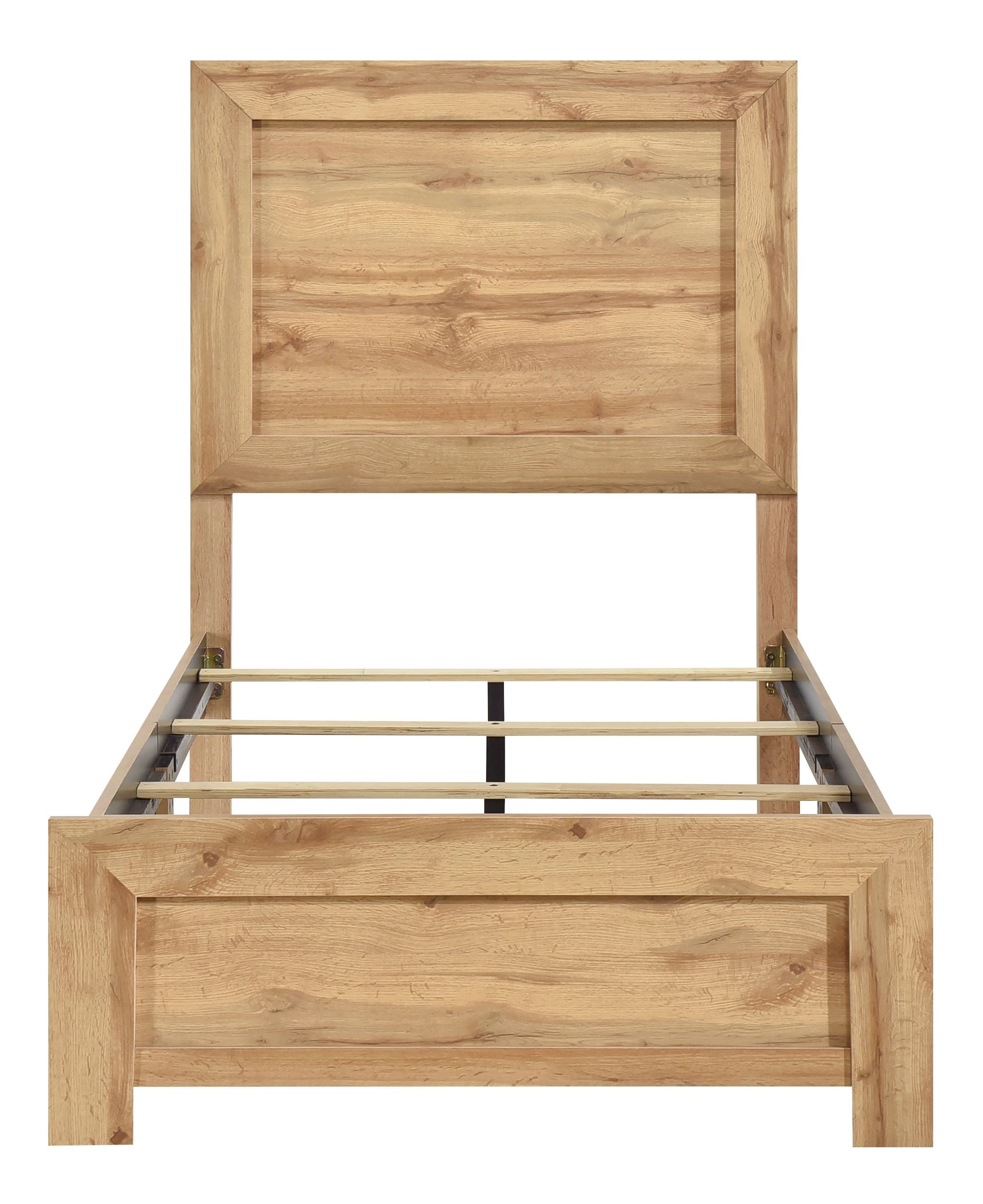 Corbin Faux Wood Veneer/Wood Panel Bed