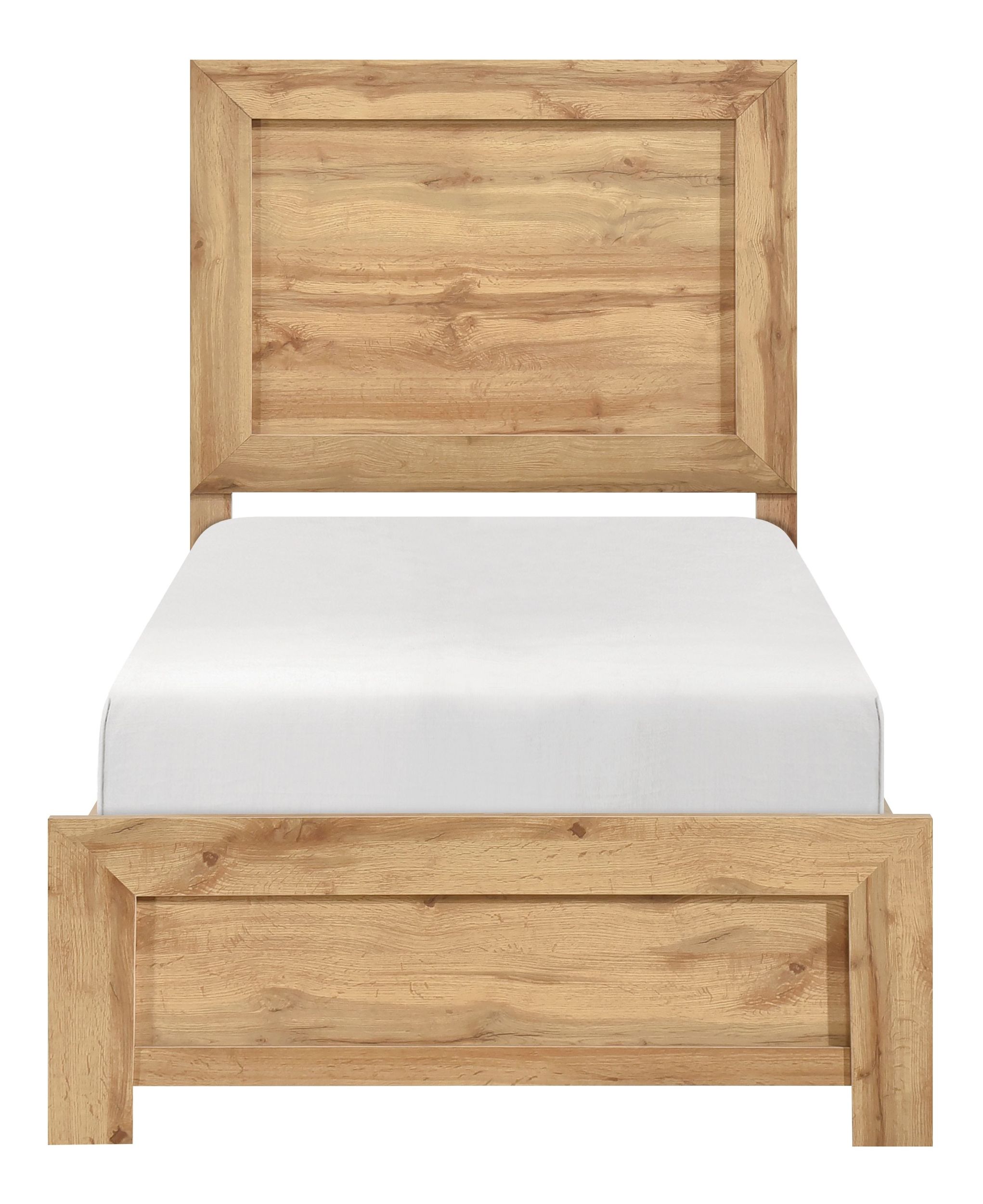 Corbin Faux Wood Veneer/Wood Panel Bed