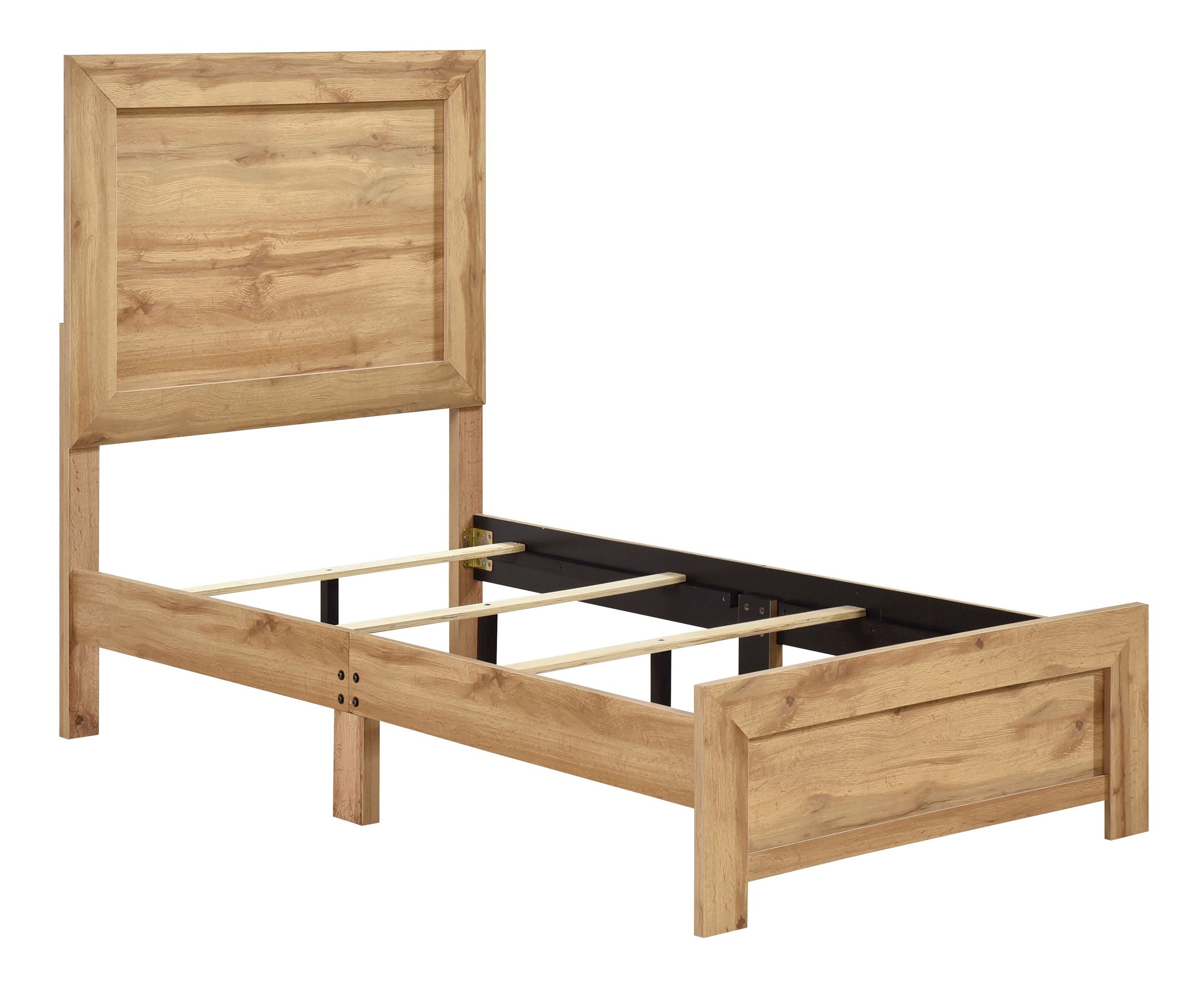 Corbin Faux Wood Veneer/Wood Panel Bed