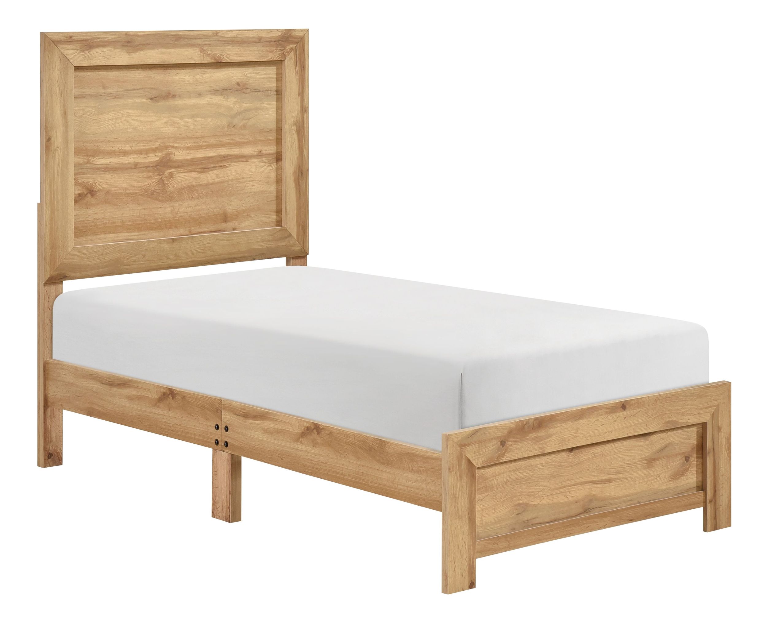 Corbin Faux Wood Veneer/Wood Panel Bed